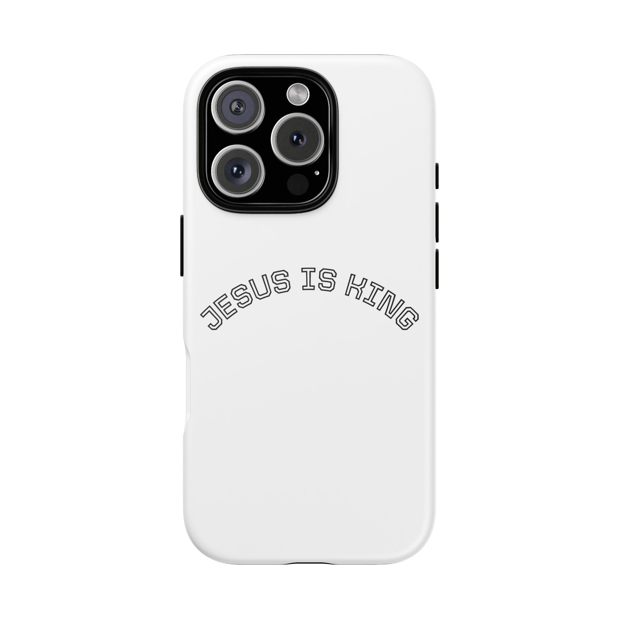 Phone Case — "Jesus Is King" Minimal Religious Protective Cover