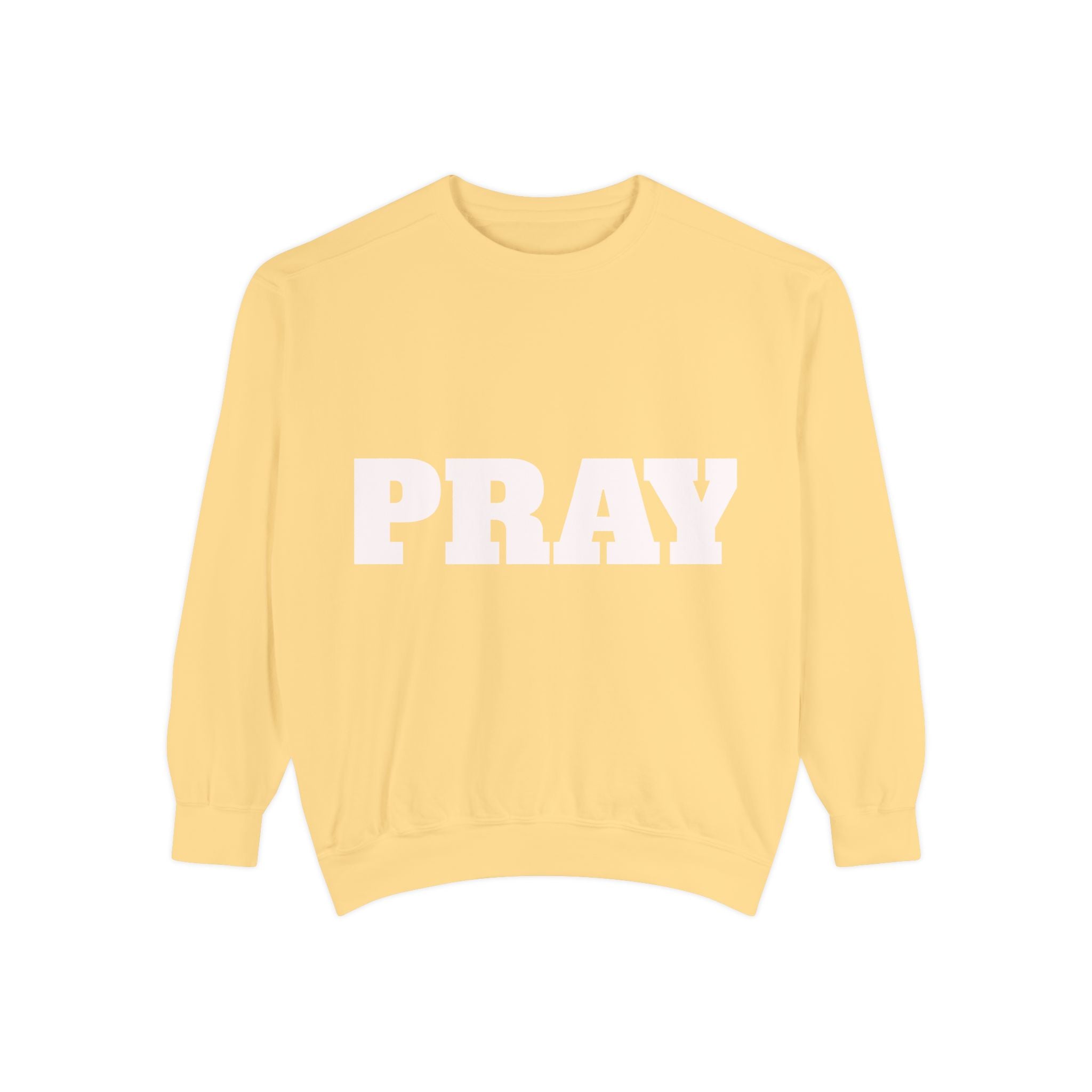 Pray Script Sweatshirt Inspirational Faith Prayer Pullover