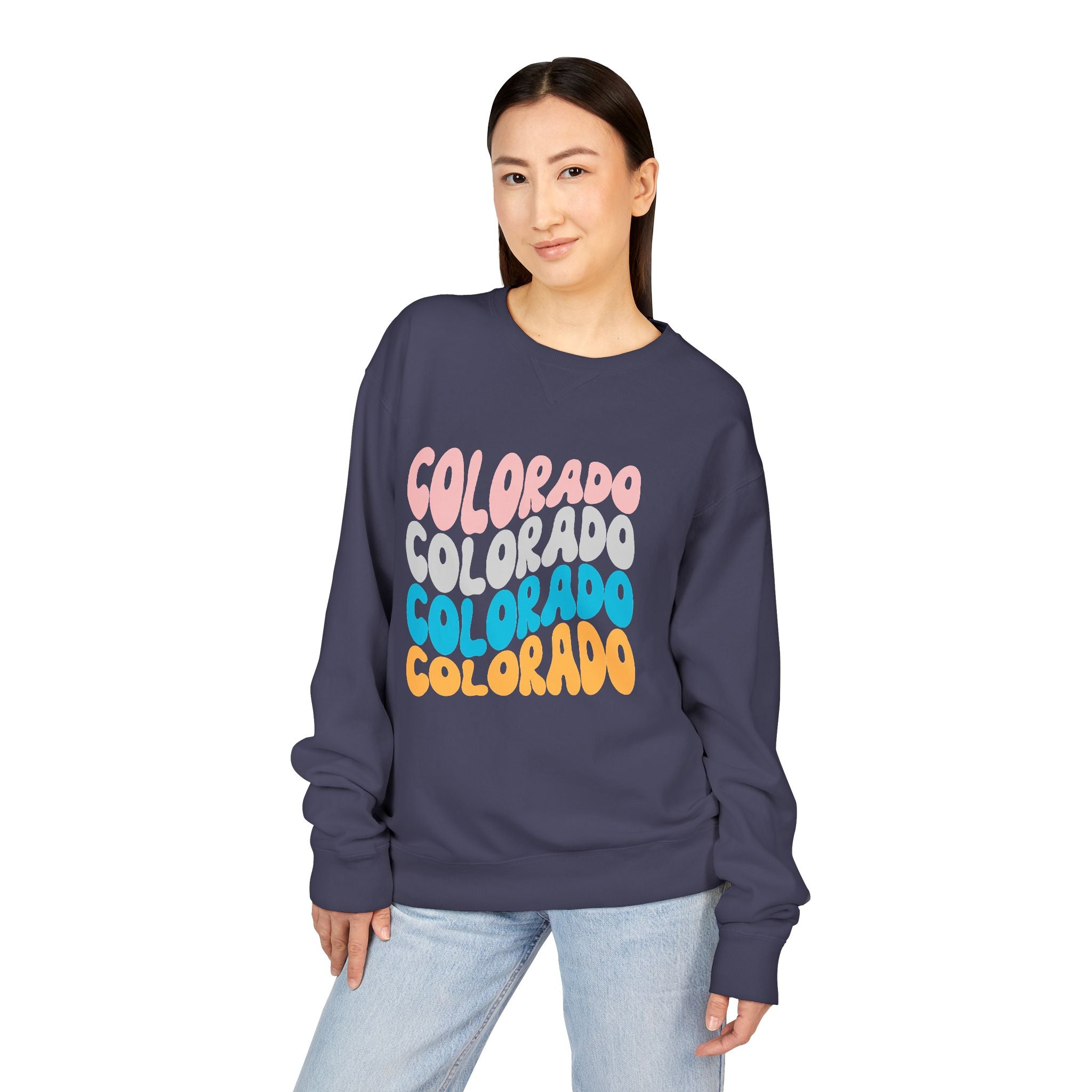 Colorado Retro Stack Crewneck Sweatshirt