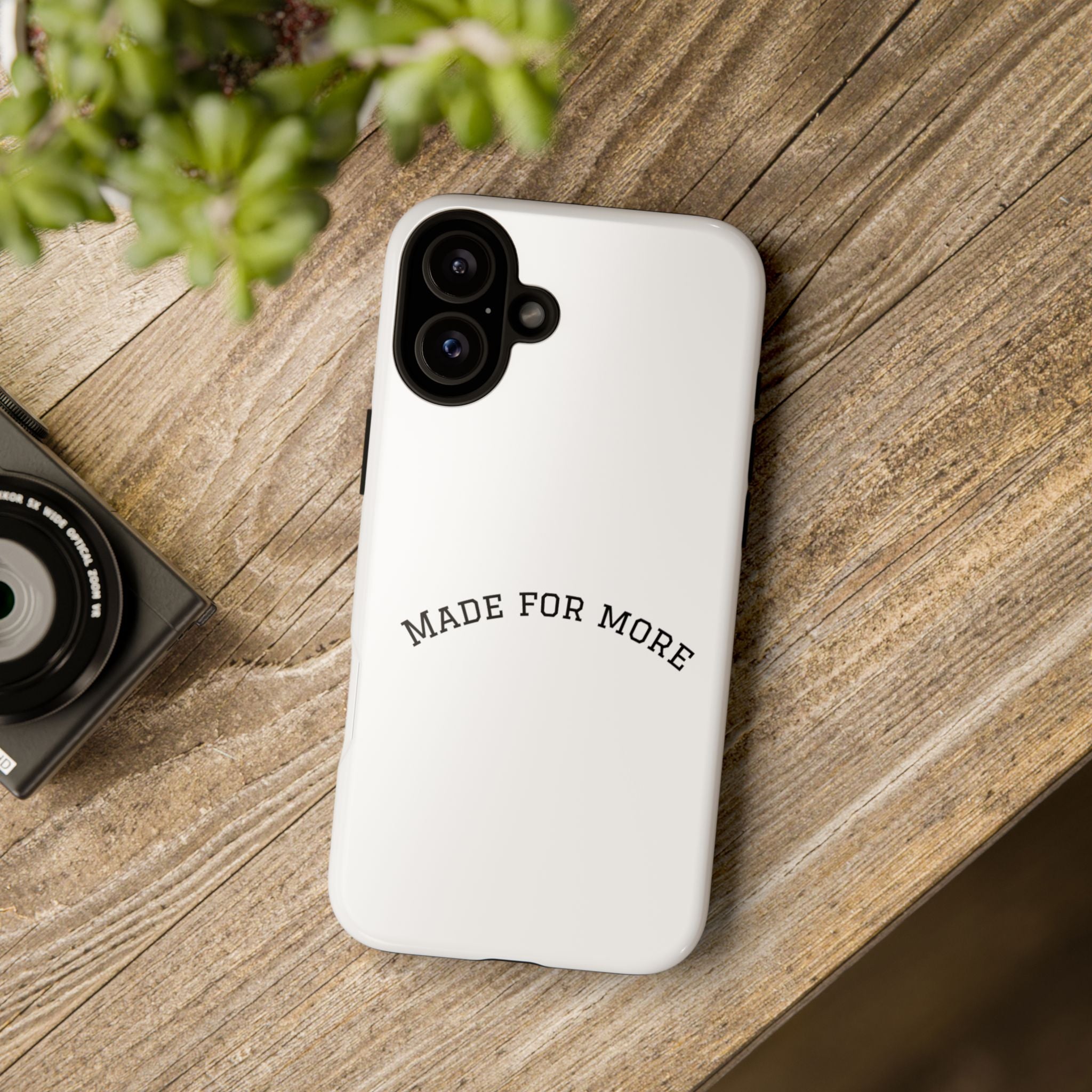 Made For More Tough Phone Case — Minimal Motivational Protective Cover