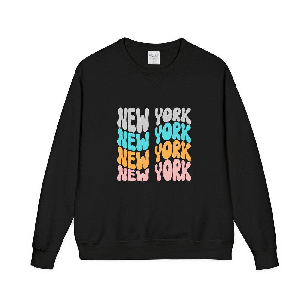 New York Retro Bubble Crewneck Sweatshirt