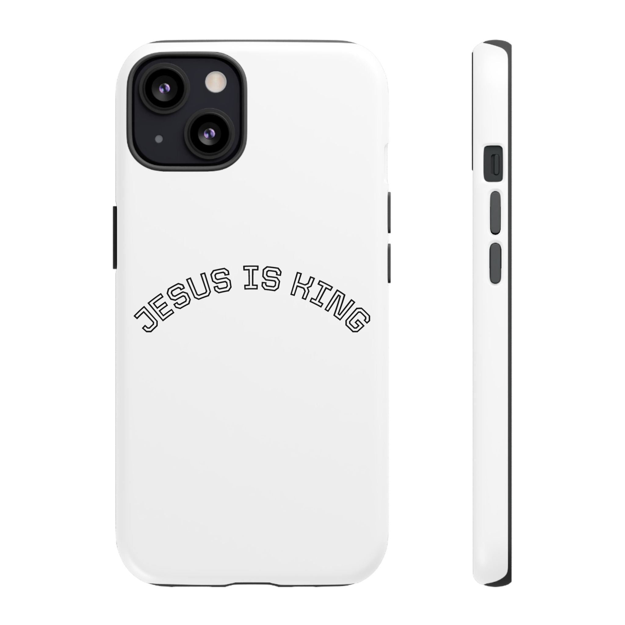 Phone Case — "Jesus Is King" Minimal Religious Protective Cover