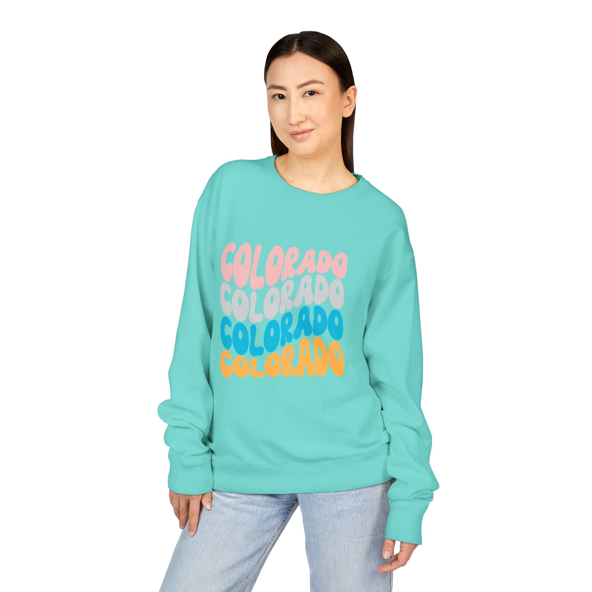 Colorado Retro Stack Crewneck Sweatshirt