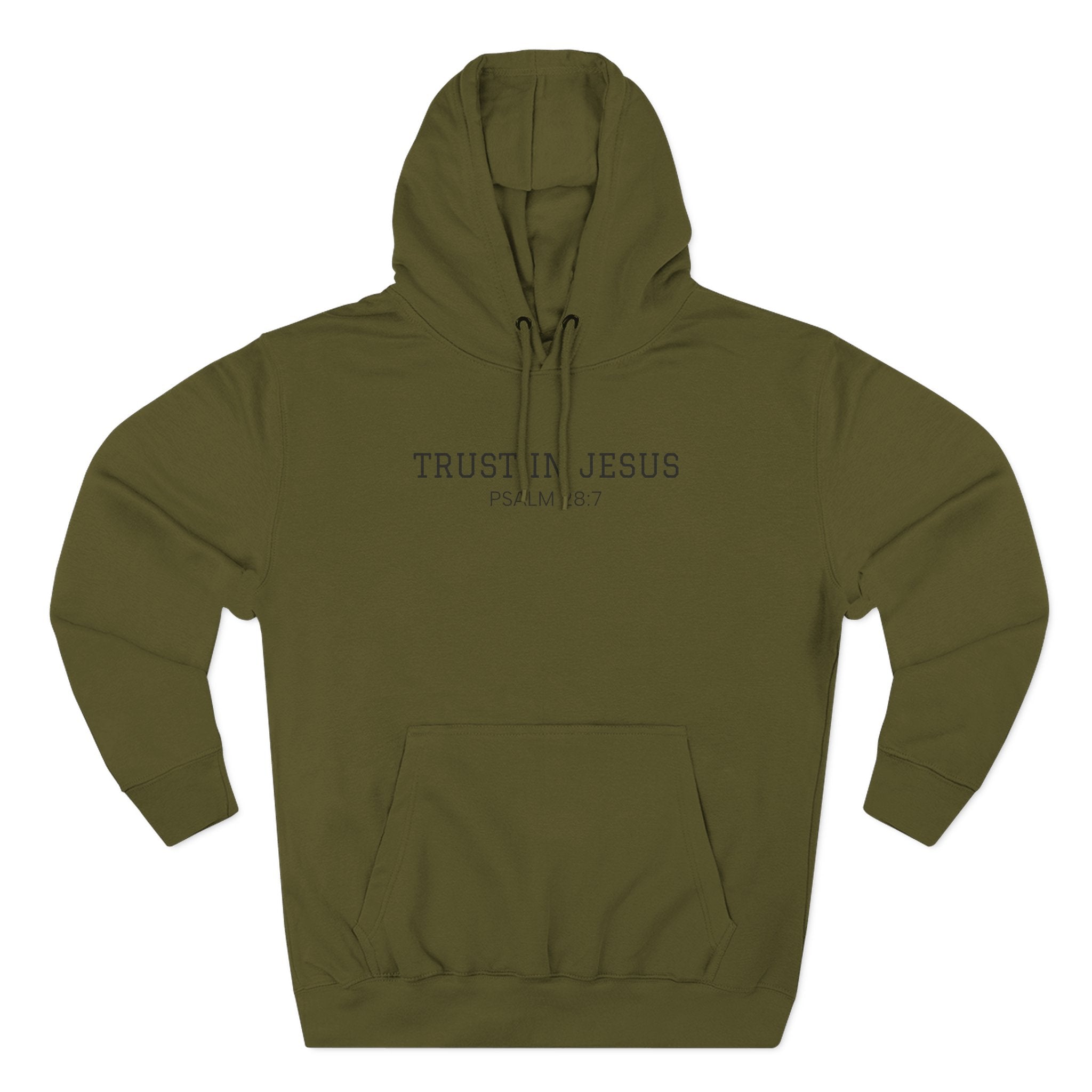 Trust in Jesus  Men's Hoodie — Minimal Christian Faith Pullover