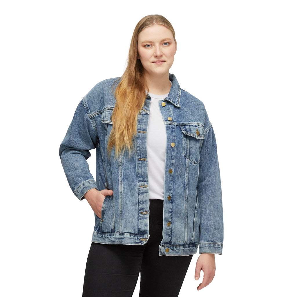Women's Denim Jacket - 'ACTS 2024' Embroidered Back Trucker Jacket