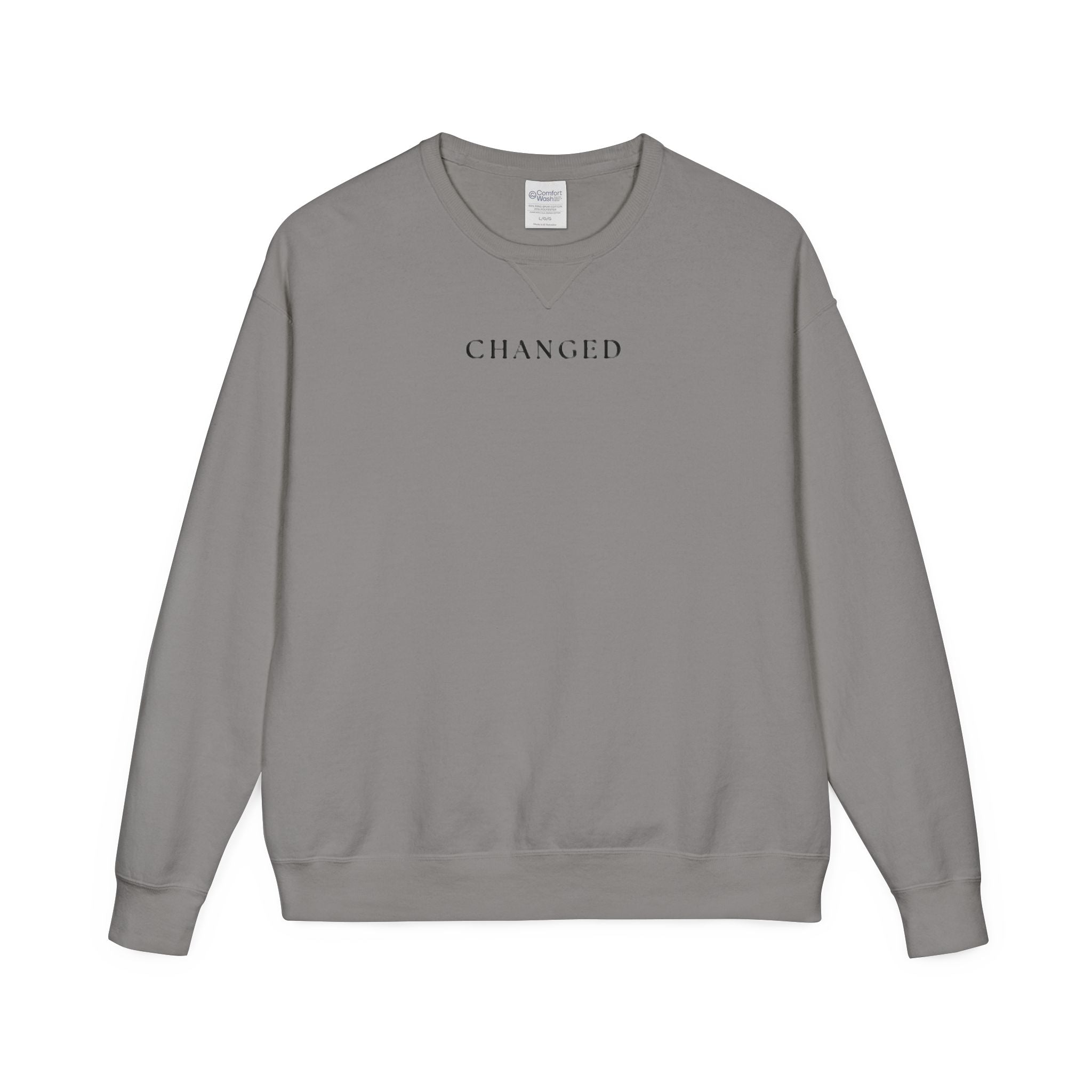 Changed Crewneck Sweatshirt — Minimal Inspirational Pullover