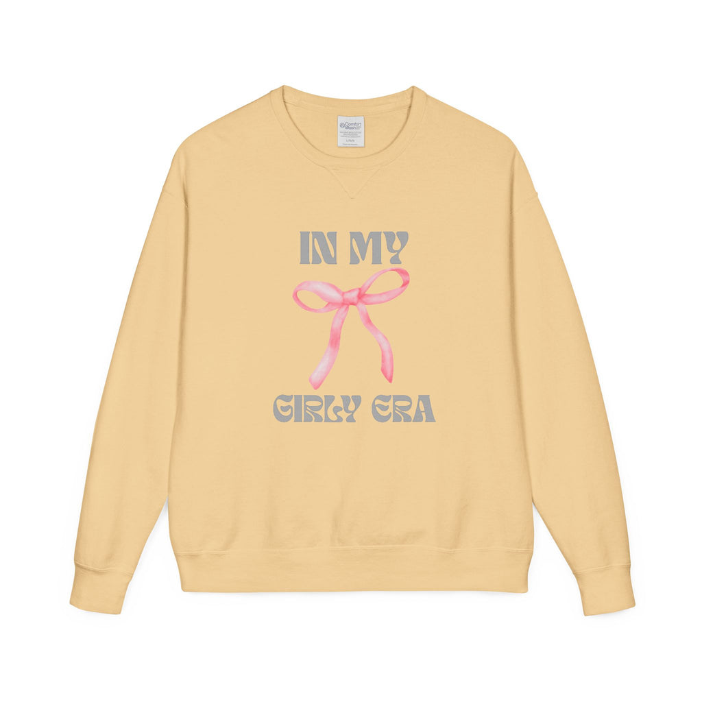"In My Girly Era" Pink Ribbon Graphic Sweatshirt