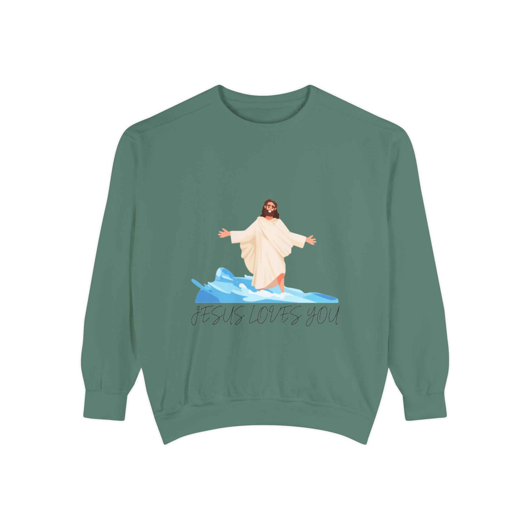Jesus Loves You Sweatshirt — Christian Faith Graphic Crewneck