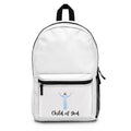 Child of God Backpack — Christian Faith School Bag with Jesus Illustration