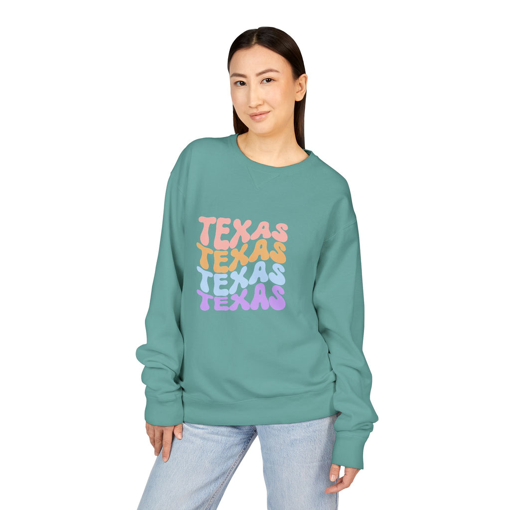 Texas Retro Stack Crewneck Sweatshirt