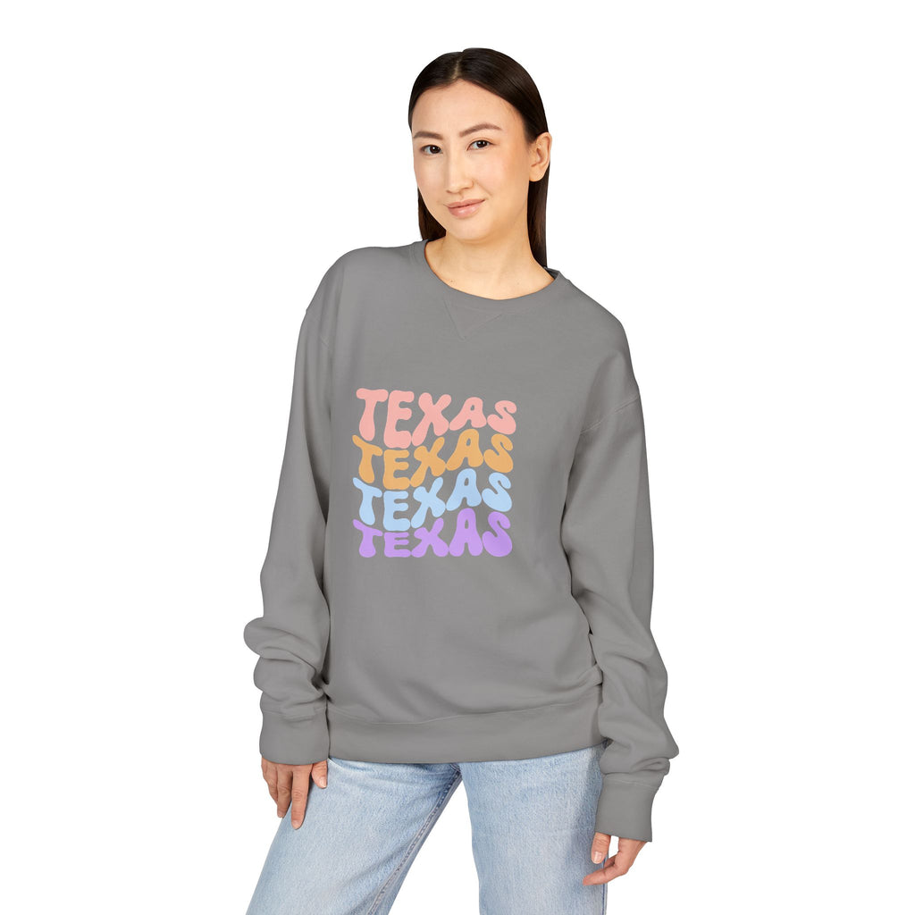 Texas Retro Stack Crewneck Sweatshirt