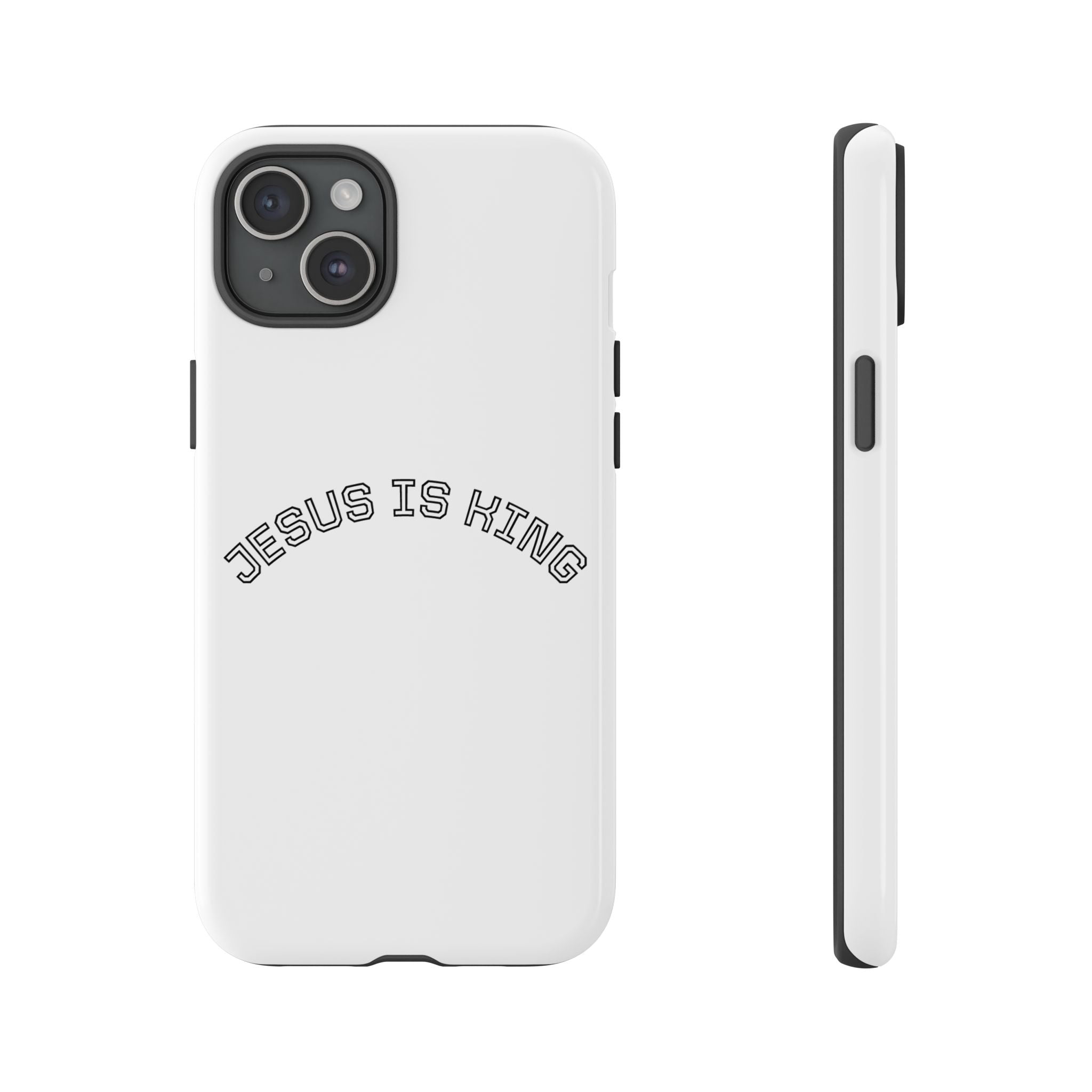 Phone Case — "Jesus Is King" Minimal Religious Protective Cover