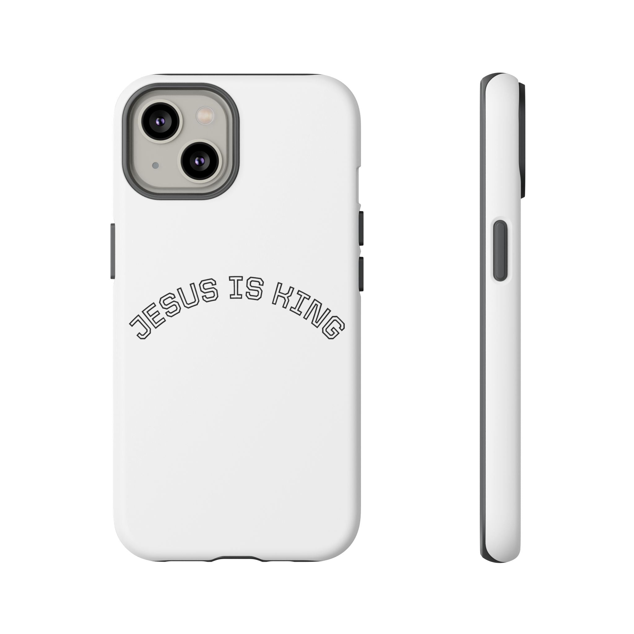 Phone Case — "Jesus Is King" Minimal Religious Protective Cover