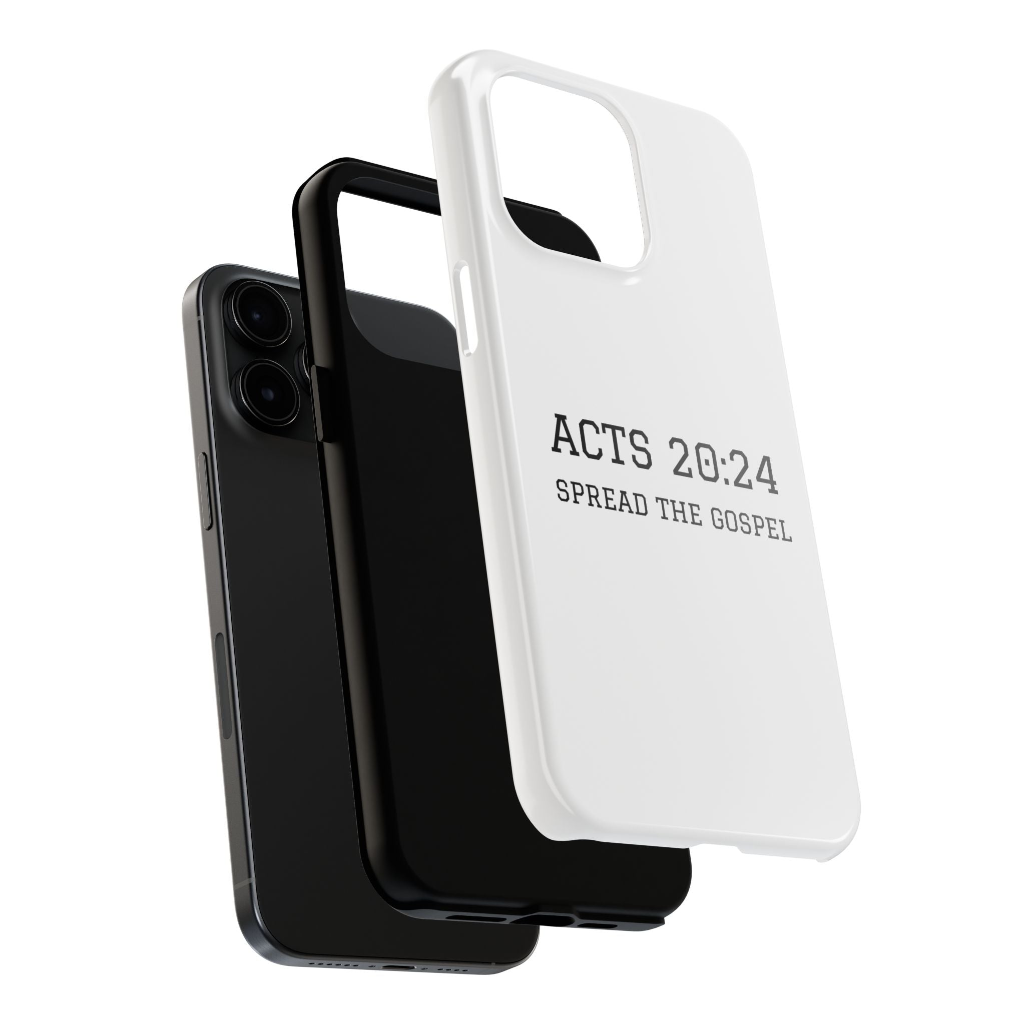 Acts 20:24 'Spread the Gospel' Tough Phone Case — Christian Scripture Protective Case