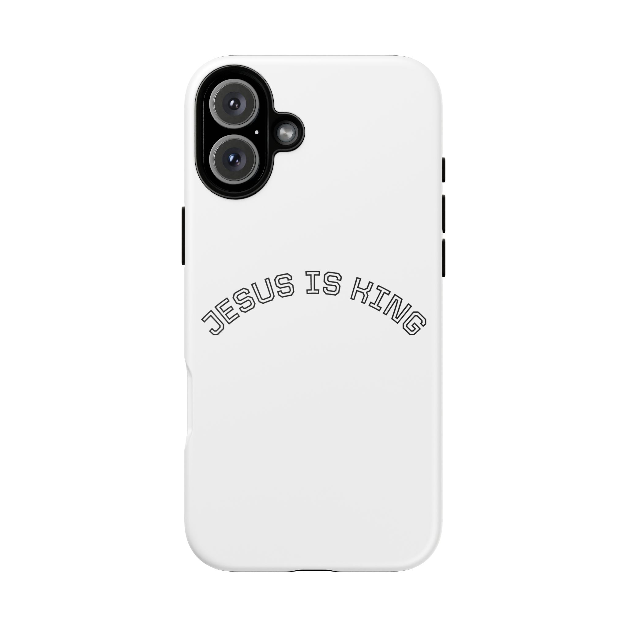 Phone Case — "Jesus Is King" Minimal Religious Protective Cover
