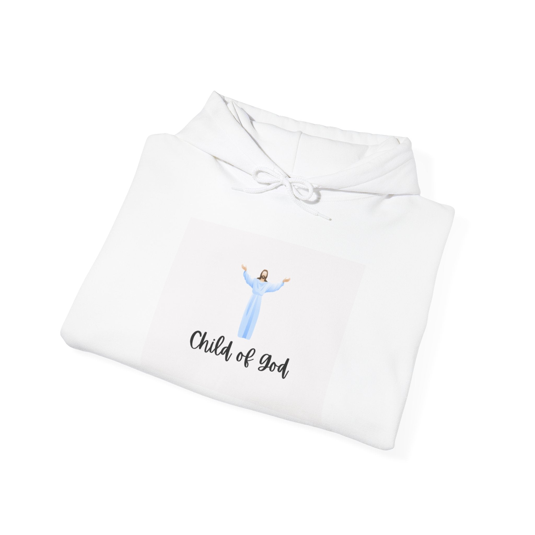 Child of God Hoodie – Christian Faith Sweatshirt with Jesus Illustration