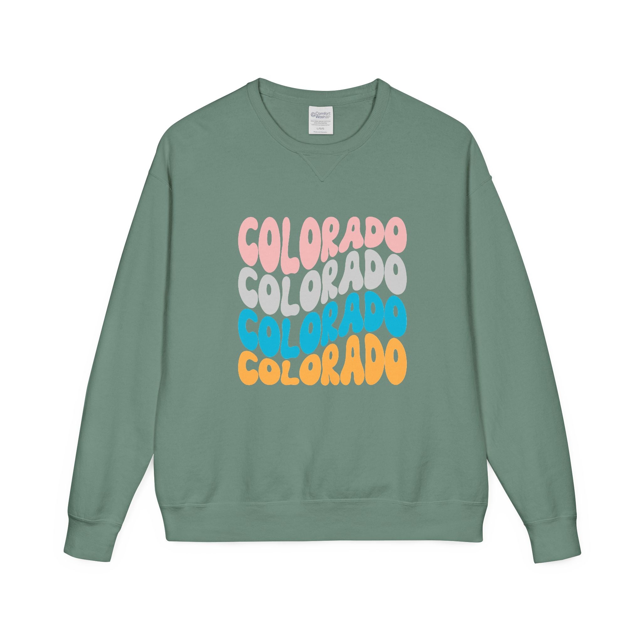 Colorado Retro Stack Crewneck Sweatshirt