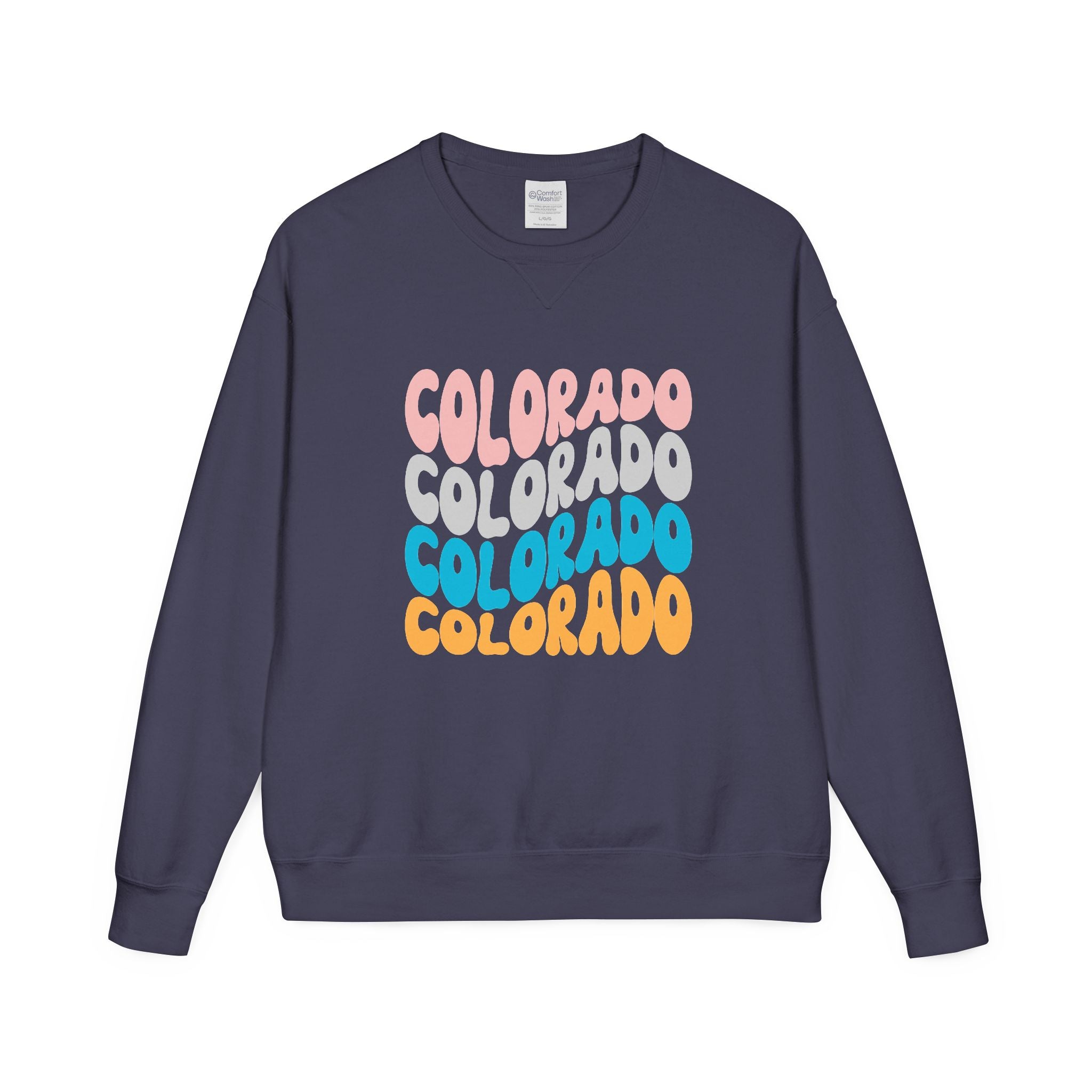 Colorado Retro Stack Crewneck Sweatshirt