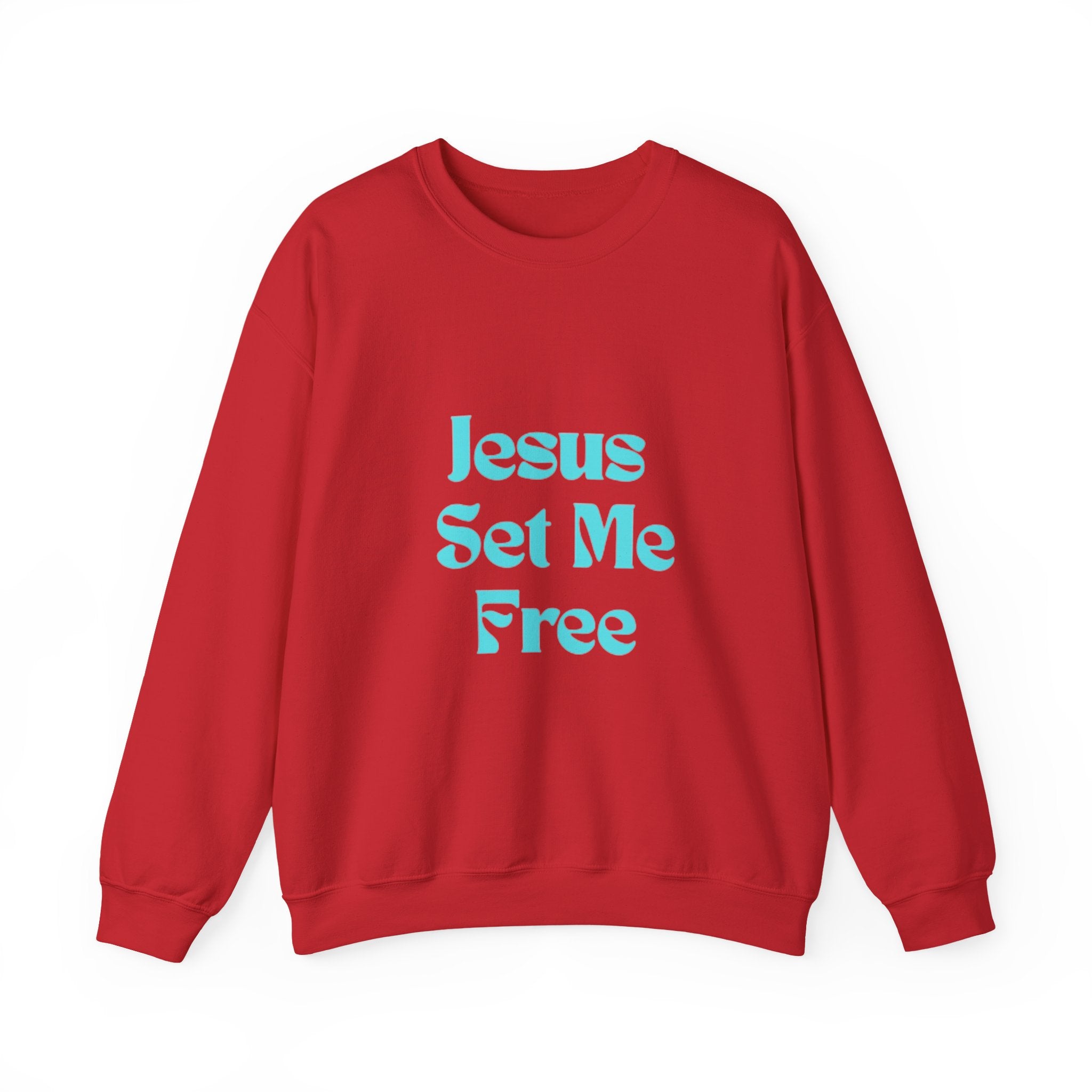 Jesus Set Me Free Sweatshirt - Christian Faith Crewneck