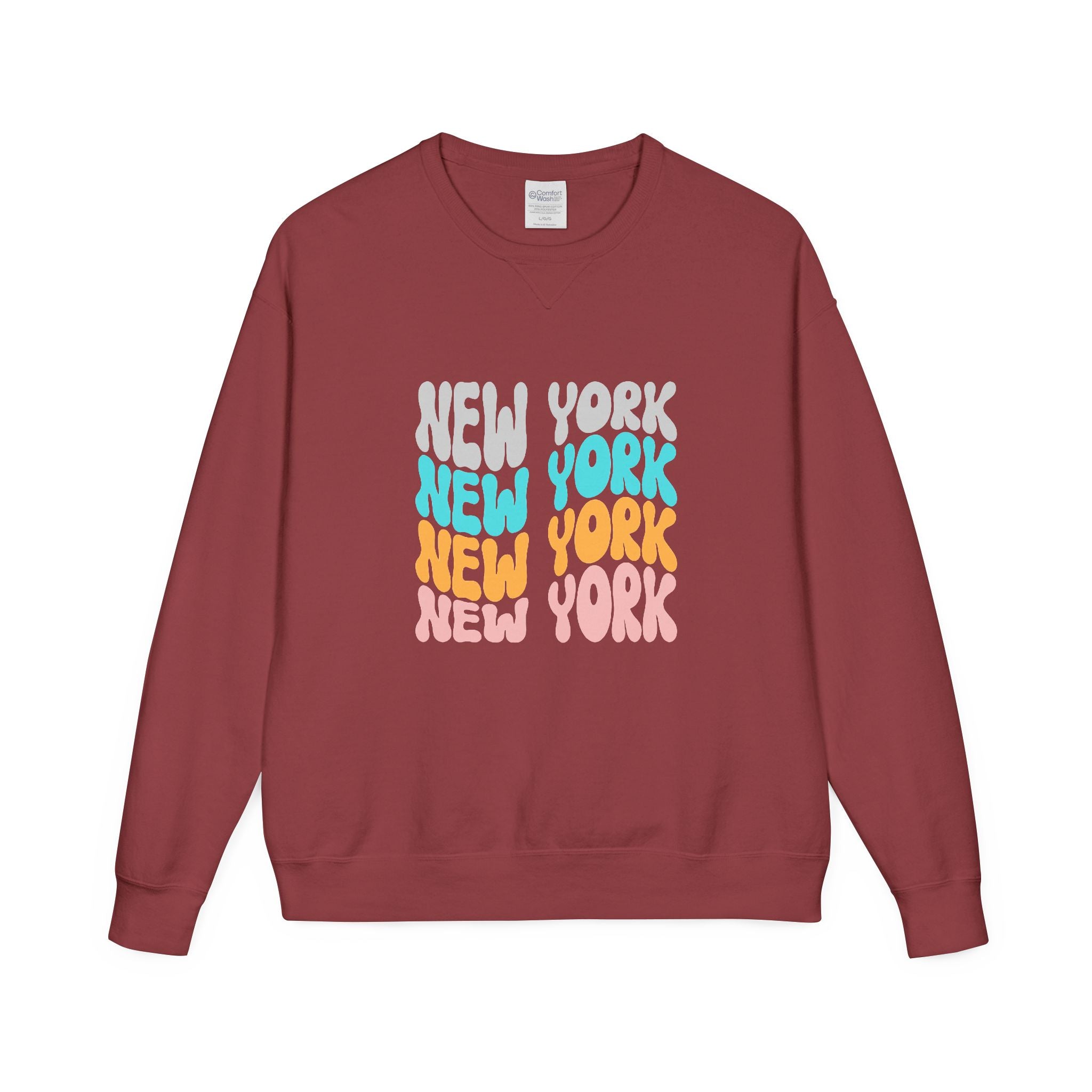 New York Retro Bubble Crewneck Sweatshirt
