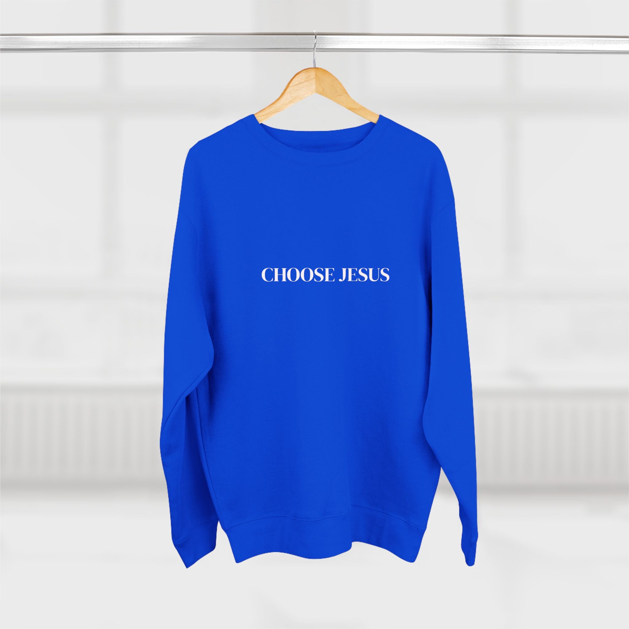 Choose Jesus Sweatshirt  Minimalist Christian Crewneck