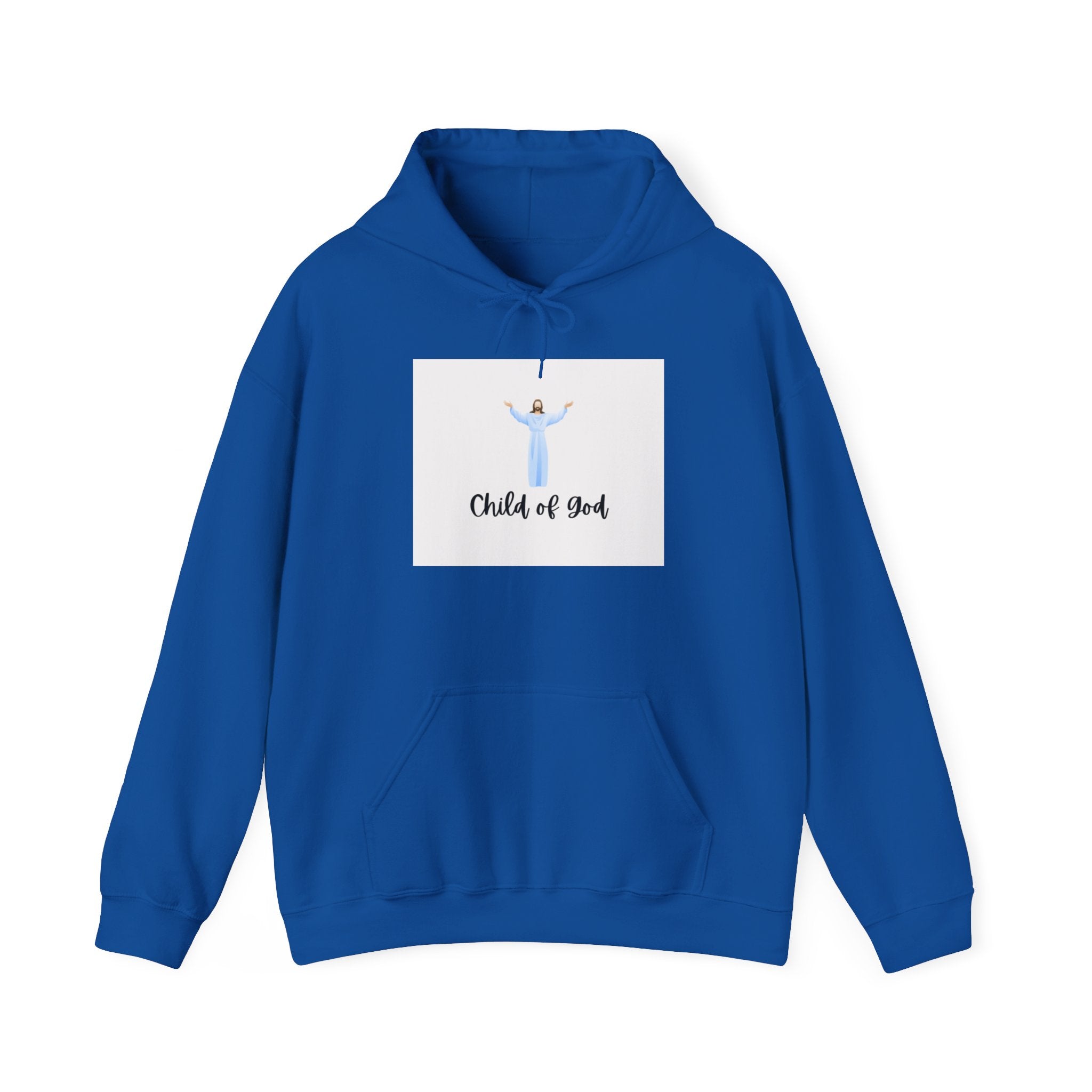 Child of God Hoodie – Christian Faith Sweatshirt with Jesus Illustration
