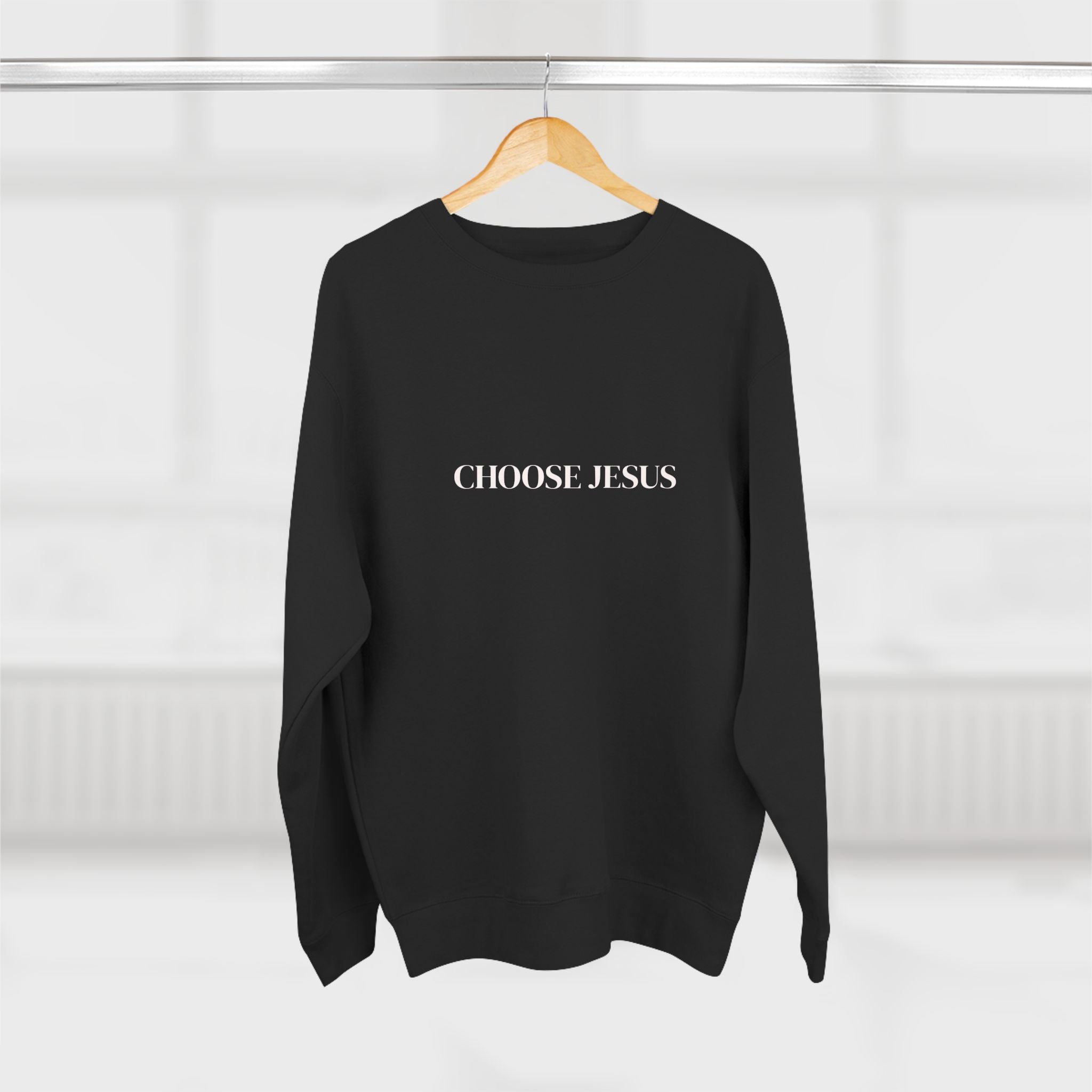 Choose Jesus Sweatshirt  Minimalist Christian Crewneck