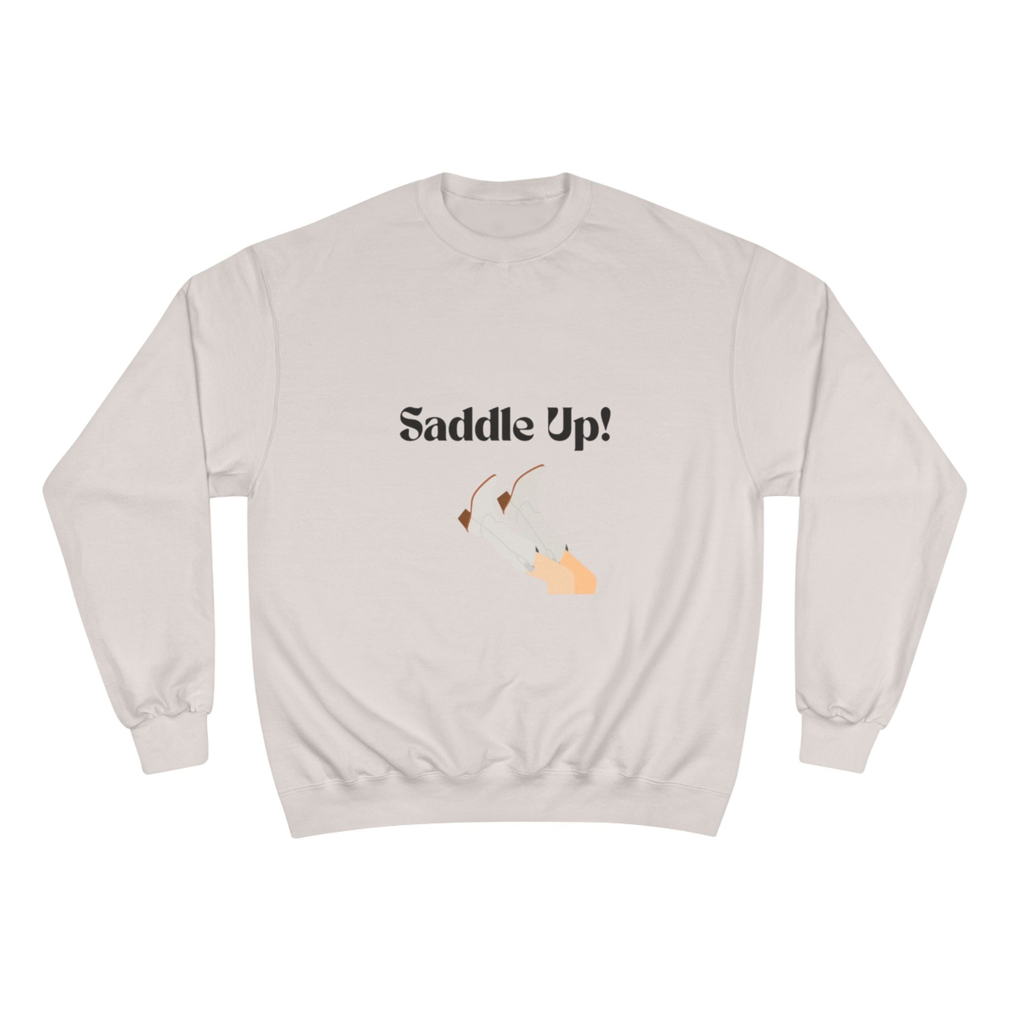 Saddle Up! Champion Sweatshirt — Western Cowboy Graphic Crewneck