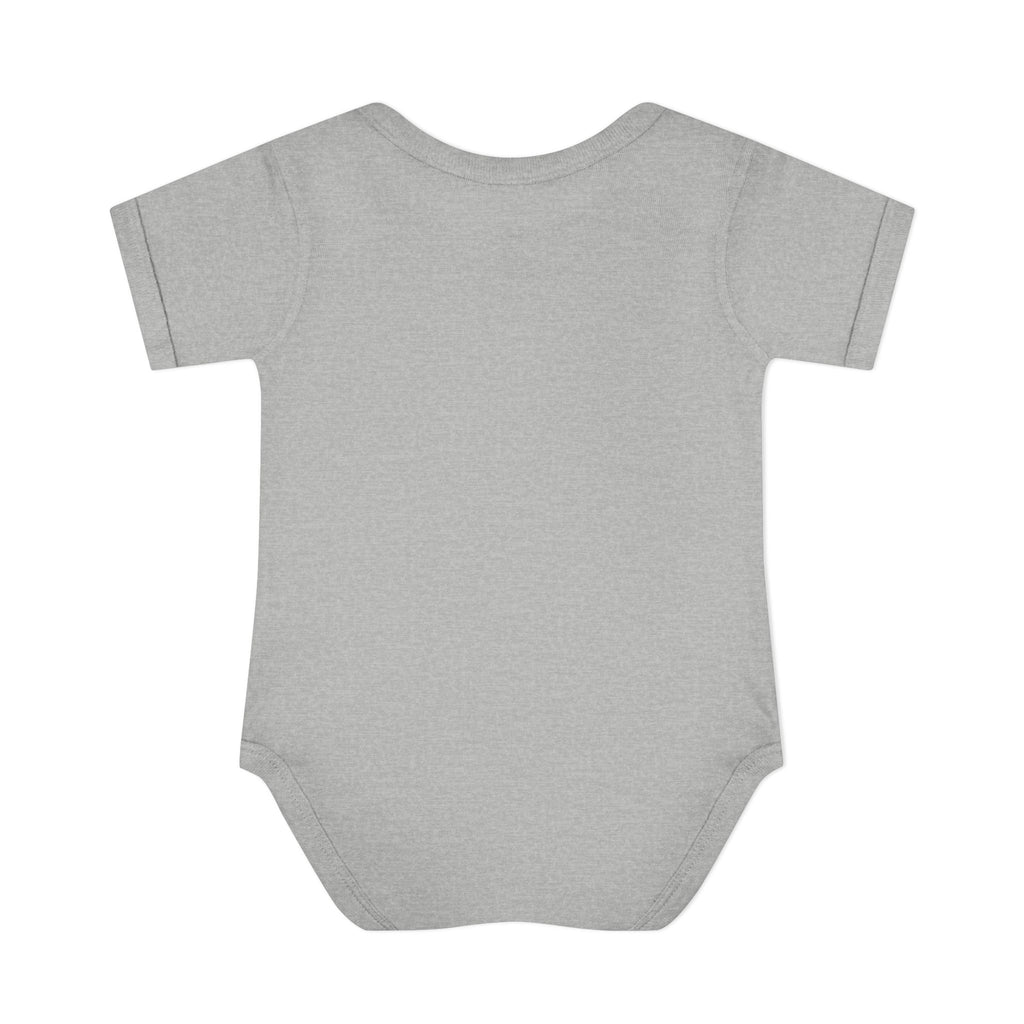 Jesus Loves Me Infant Rib One-Piece (Plain White)