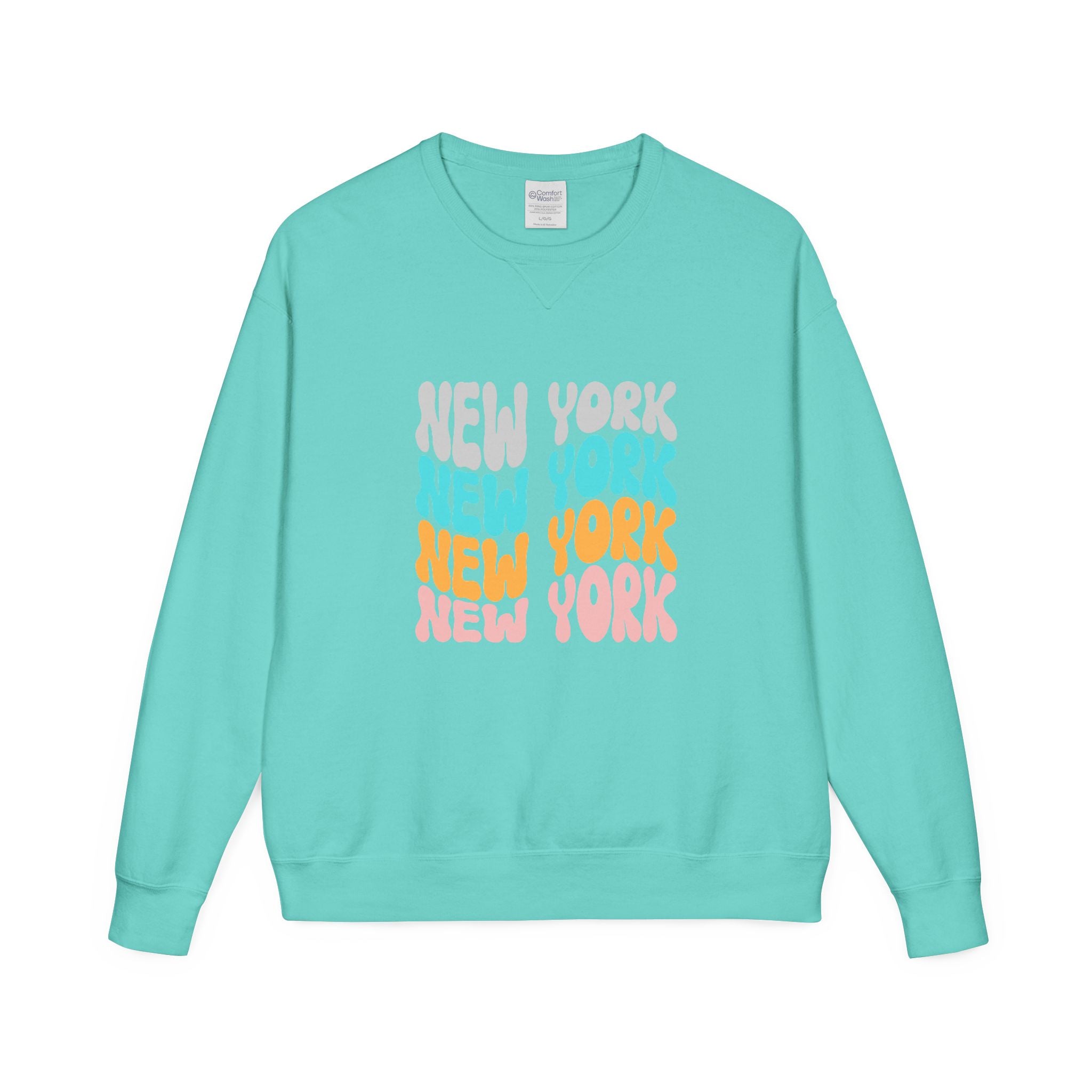 New York Retro Bubble Crewneck Sweatshirt