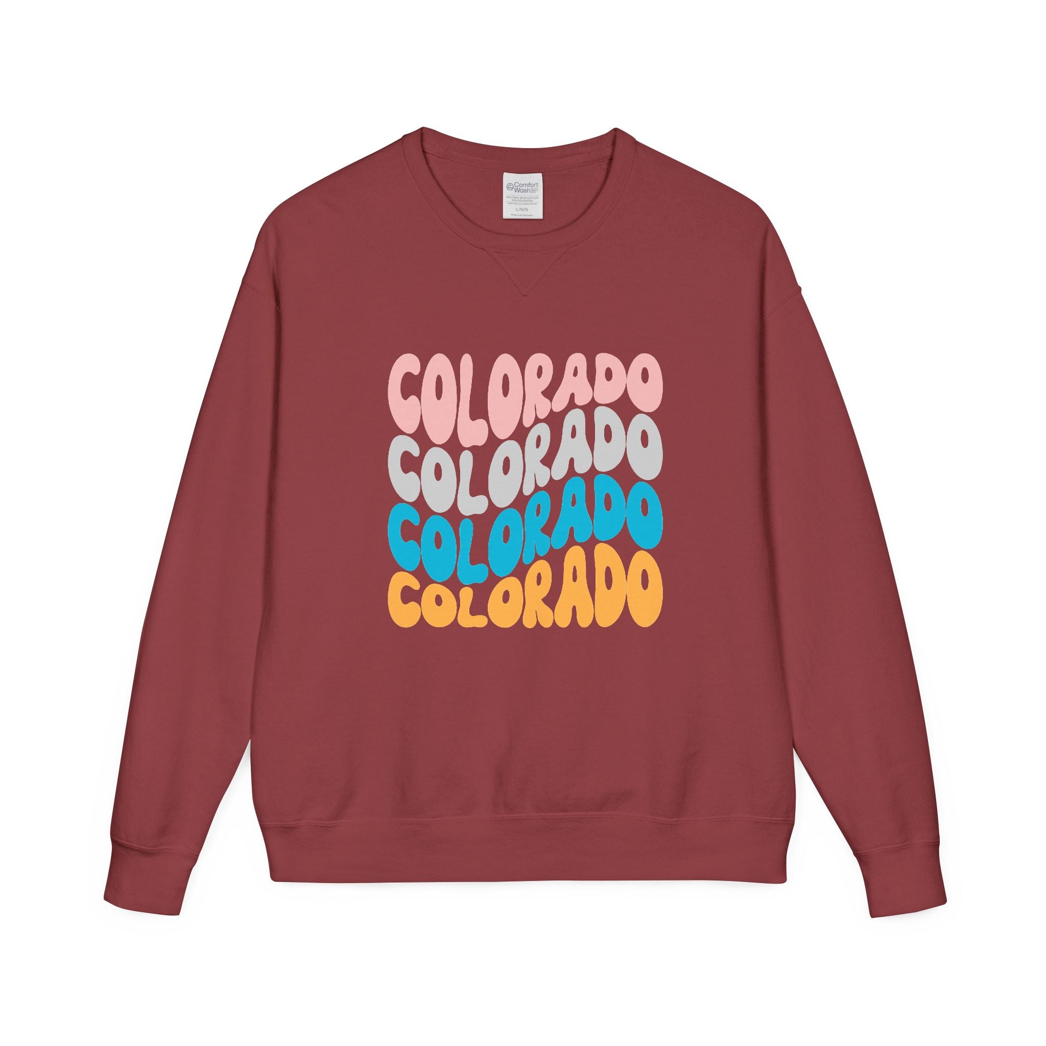 Colorado Retro Stack Crewneck Sweatshirt