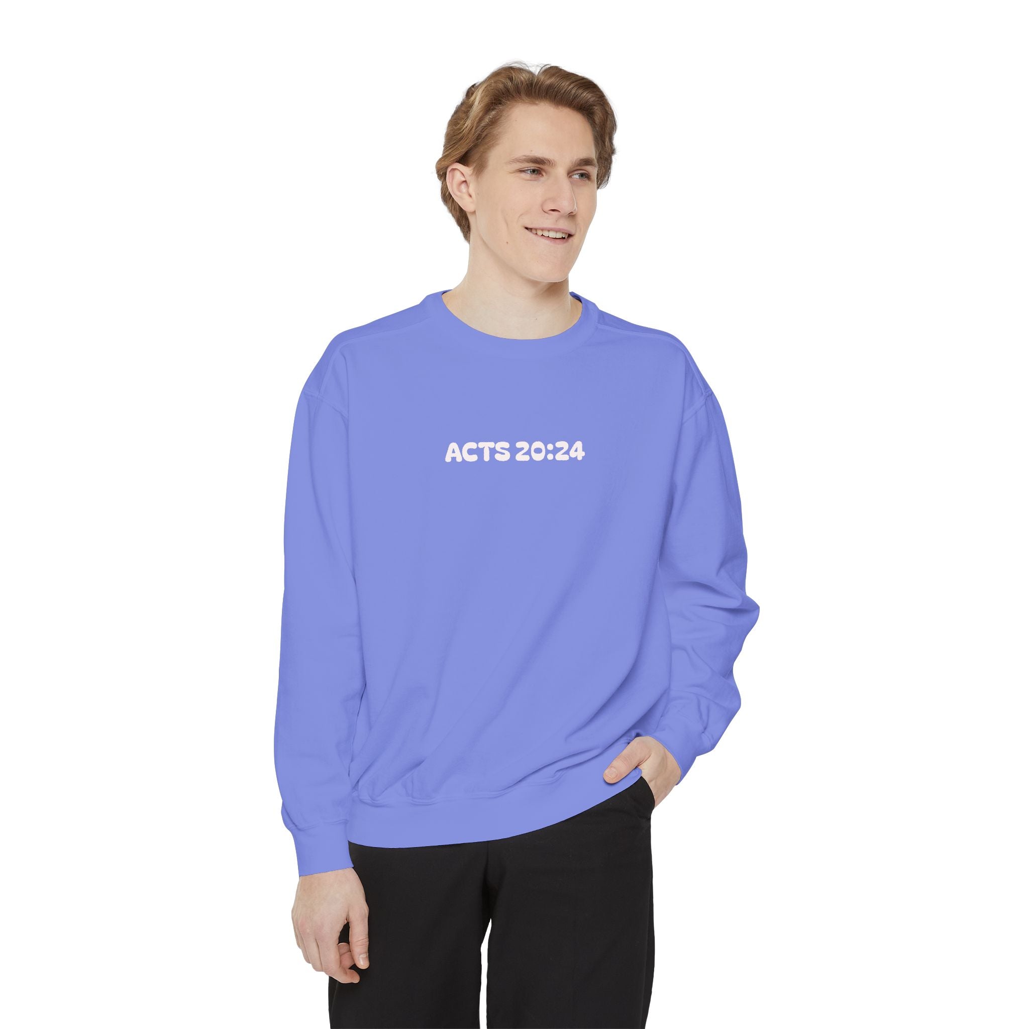 Acts 20:24 Inspirational Crewneck — Live for What Matters