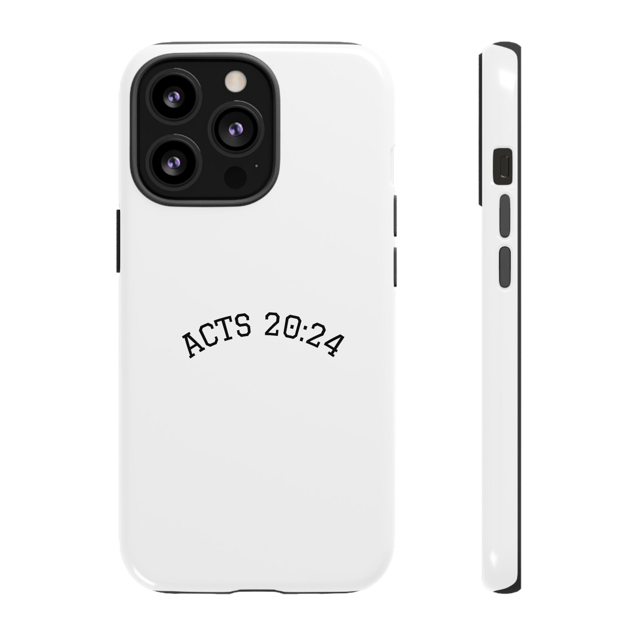 Acts 20:24 Phone Case — Minimal Christian Scripture Tough Case