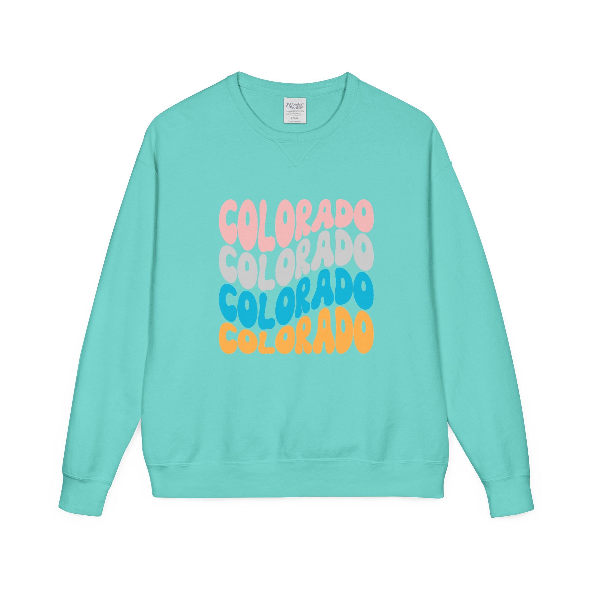 Colorado Retro Stack Crewneck Sweatshirt