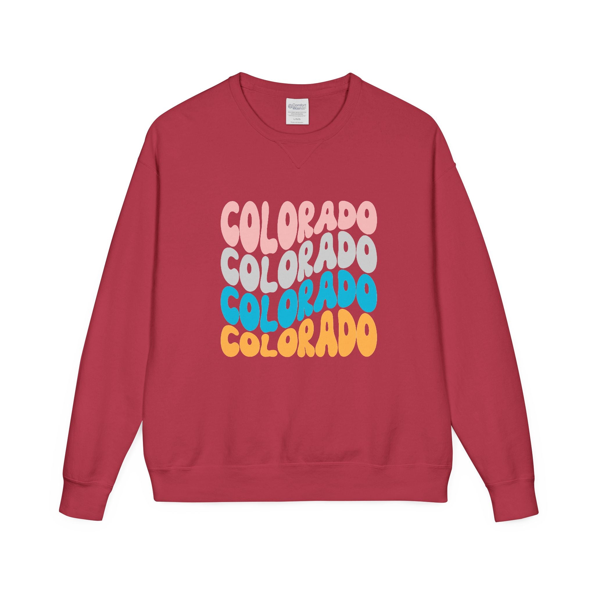 Colorado Retro Stack Crewneck Sweatshirt
