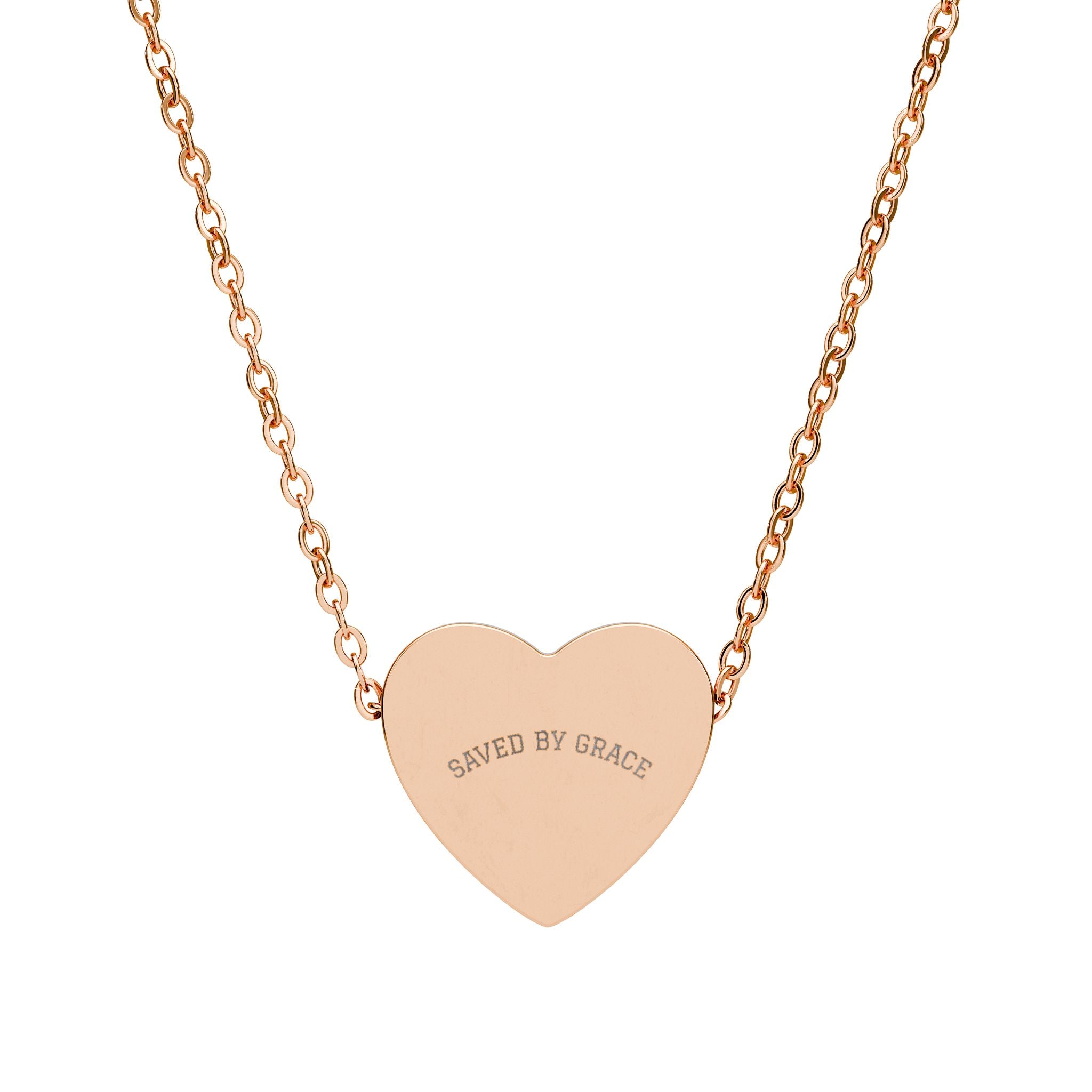 Engravable Heart Necklace — Personalized Small Heart Pendant Necklace