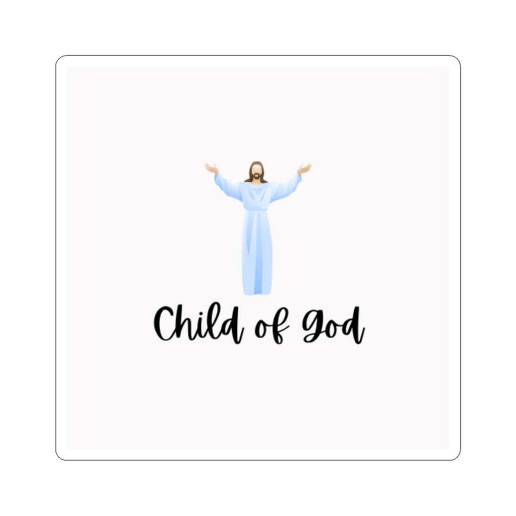 Child of God Christian Sticker — Jesus Illustration Faith Vinyl Kiss-Cut
