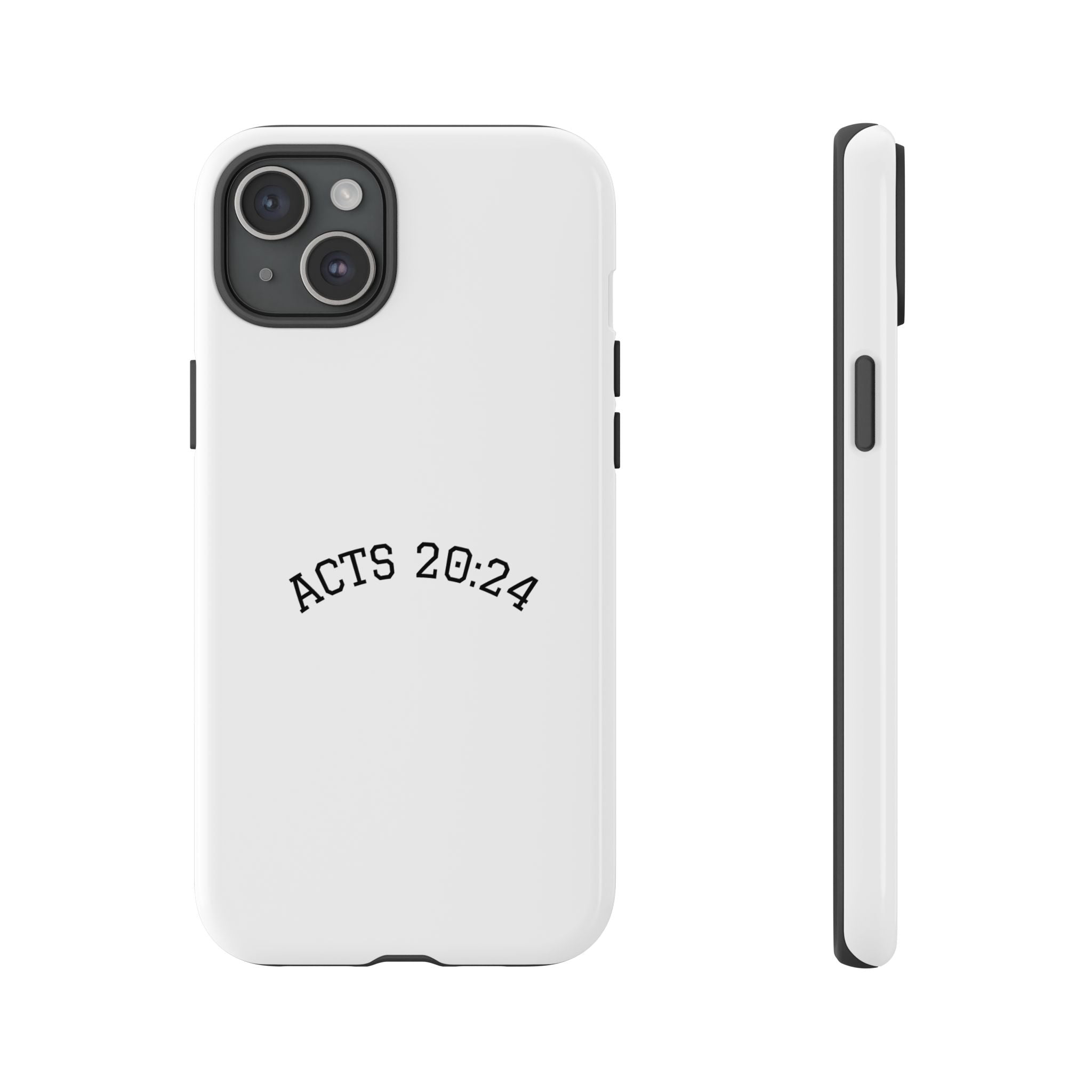 Acts 20:24 Phone Case — Minimal Christian Scripture Tough Case
