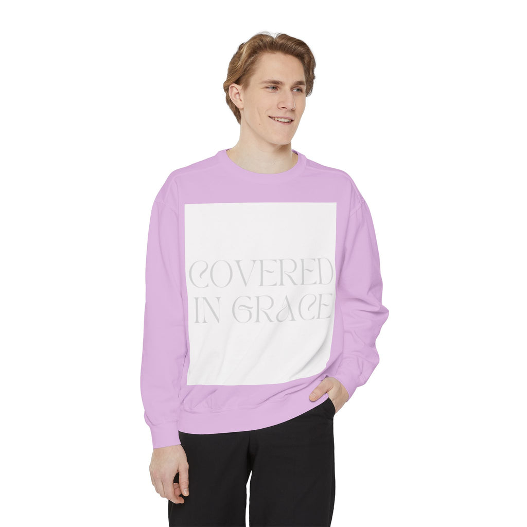 Covered in Grace Sweatshirt — Inspirational Christian Crewneck