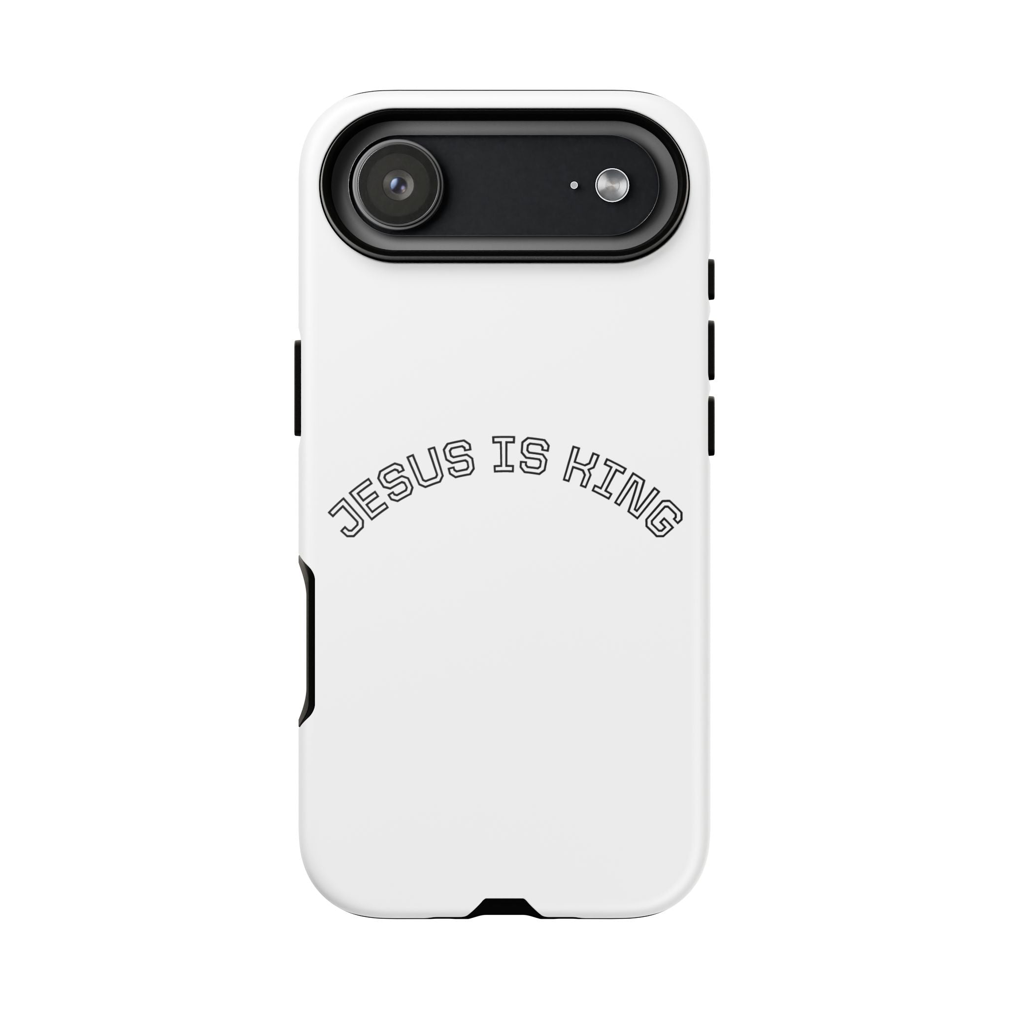 Phone Case — "Jesus Is King" Minimal Religious Protective Cover