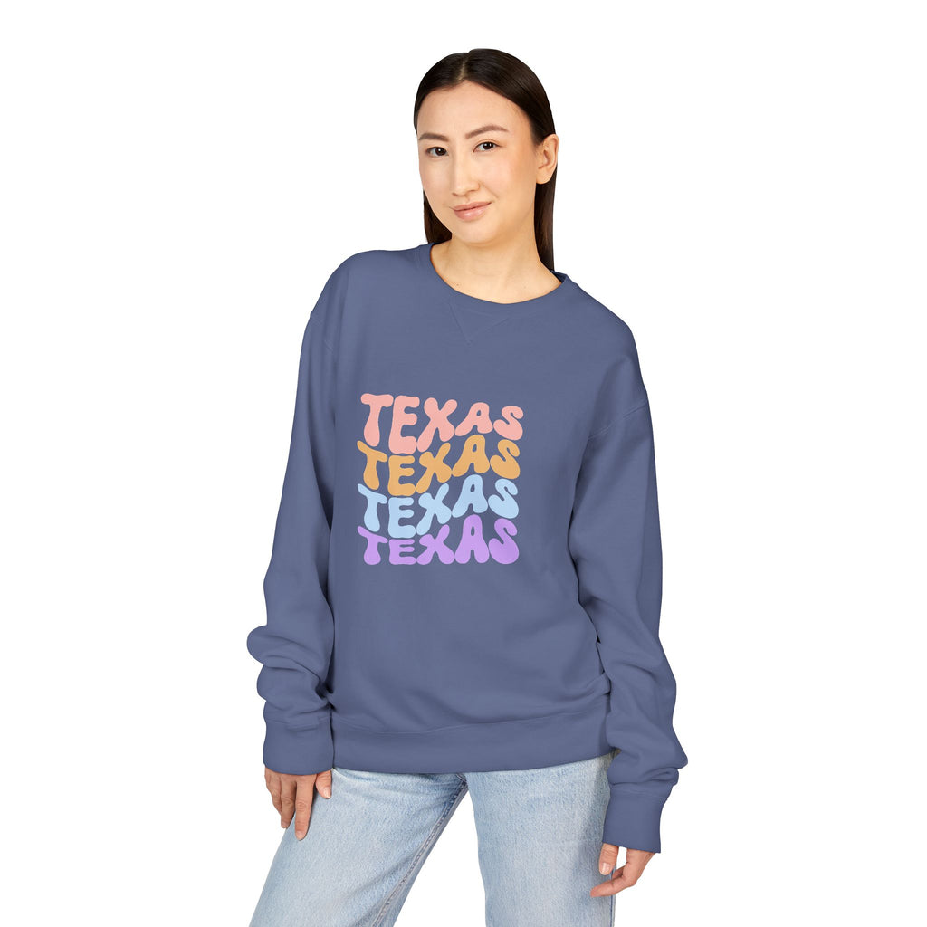 Texas Retro Stack Crewneck Sweatshirt