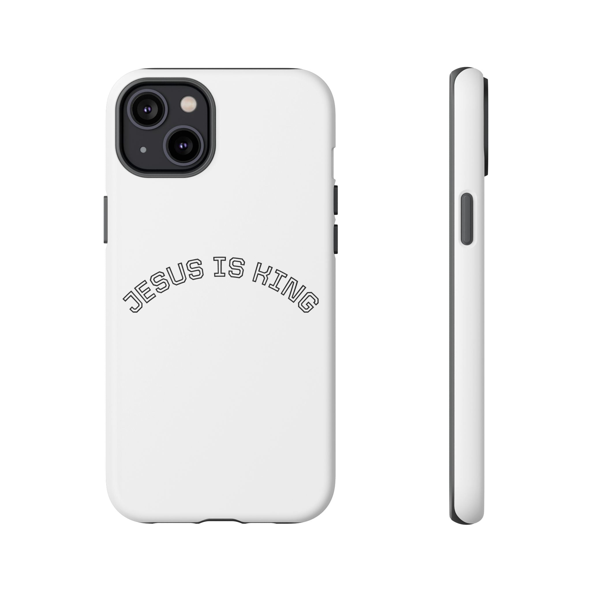 Phone Case — "Jesus Is King" Minimal Religious Protective Cover