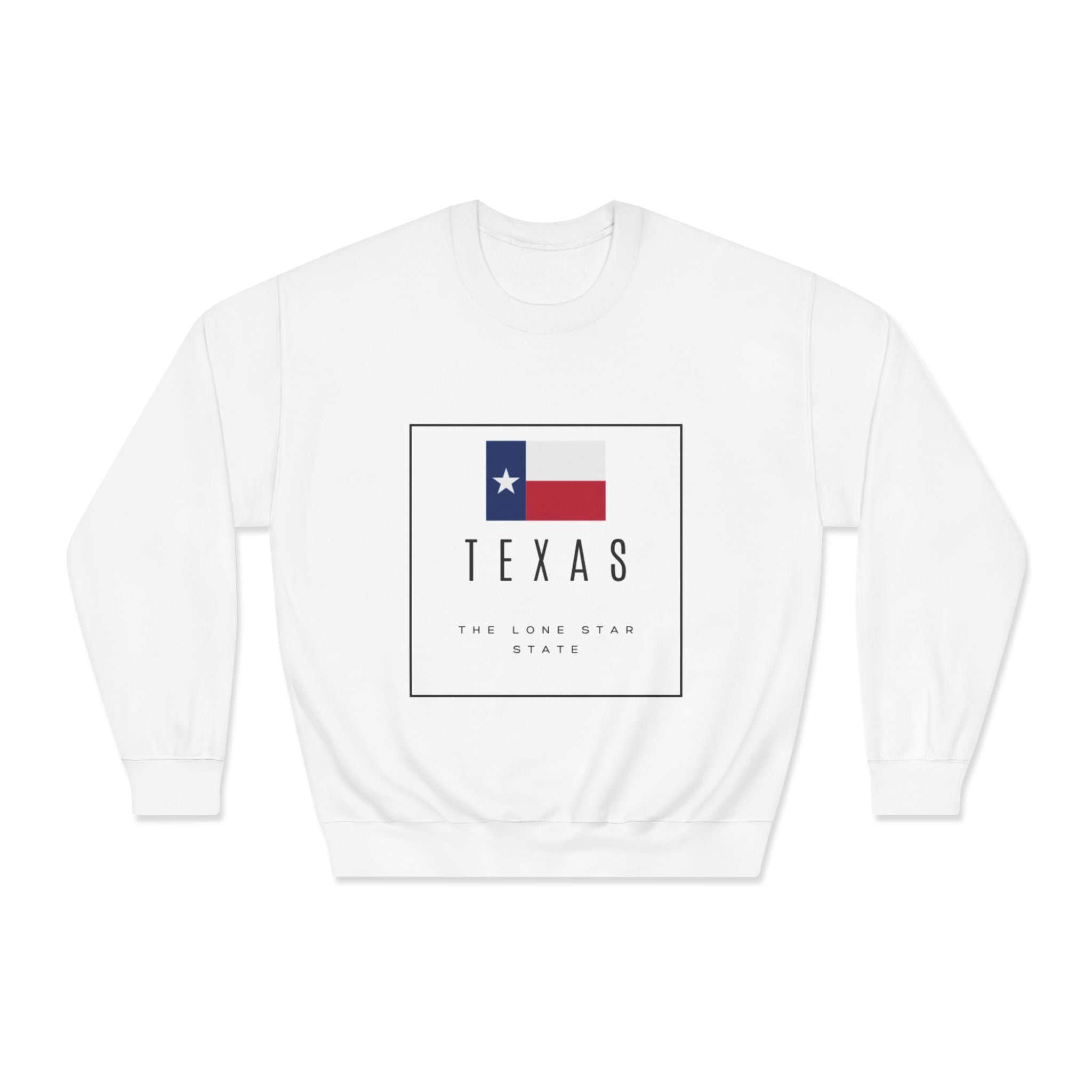 Texas Flag Crewneck Sweatshirt — 'Texas The Lone Star State' Retro Graphic
