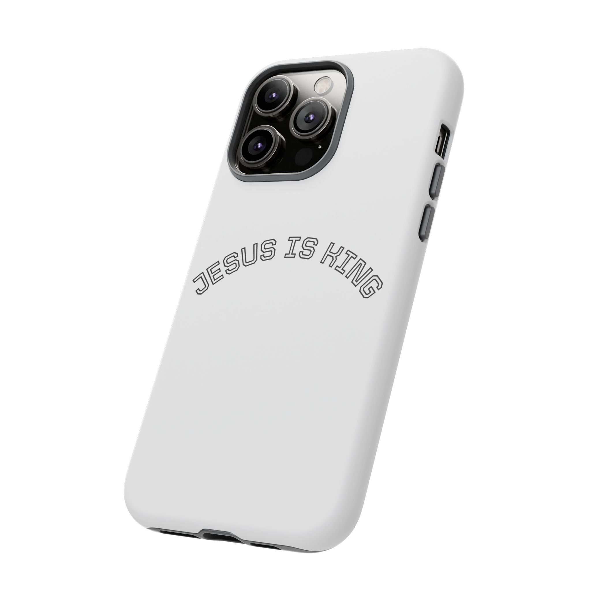 Phone Case — "Jesus Is King" Minimal Religious Protective Cover