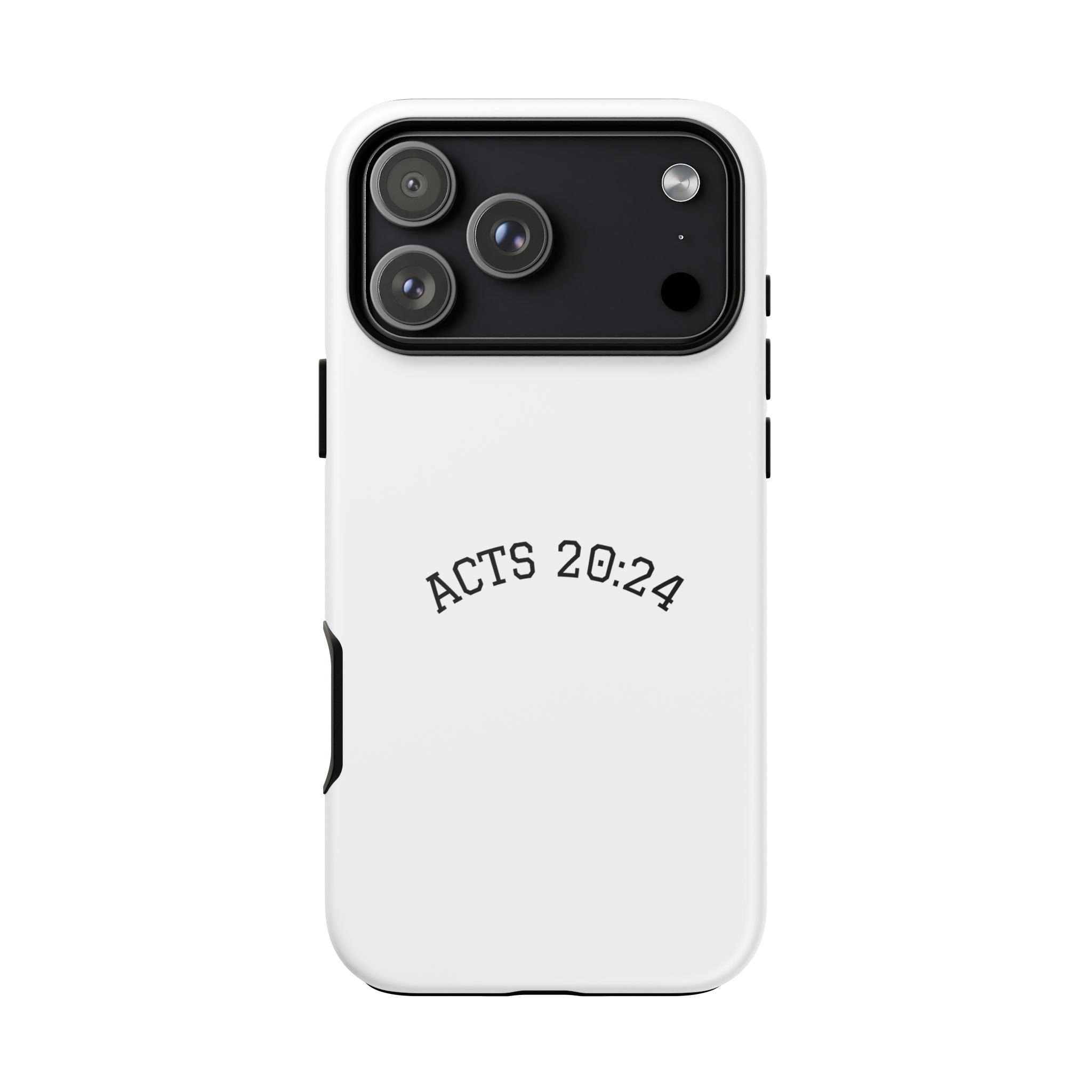 Acts 20:24 Phone Case — Minimal Christian Scripture Tough Case
