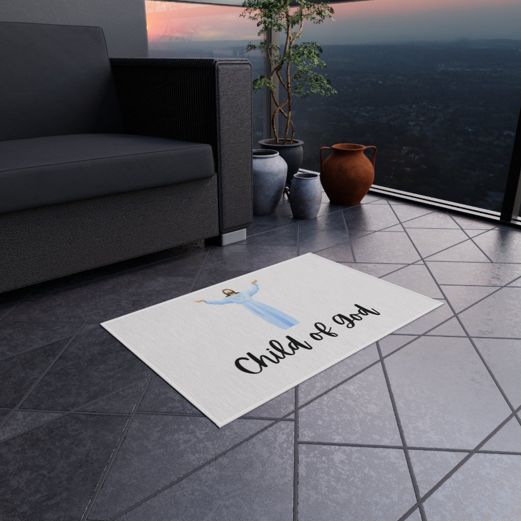 Child of God Outdoor Rug — Christian Welcome Doormat