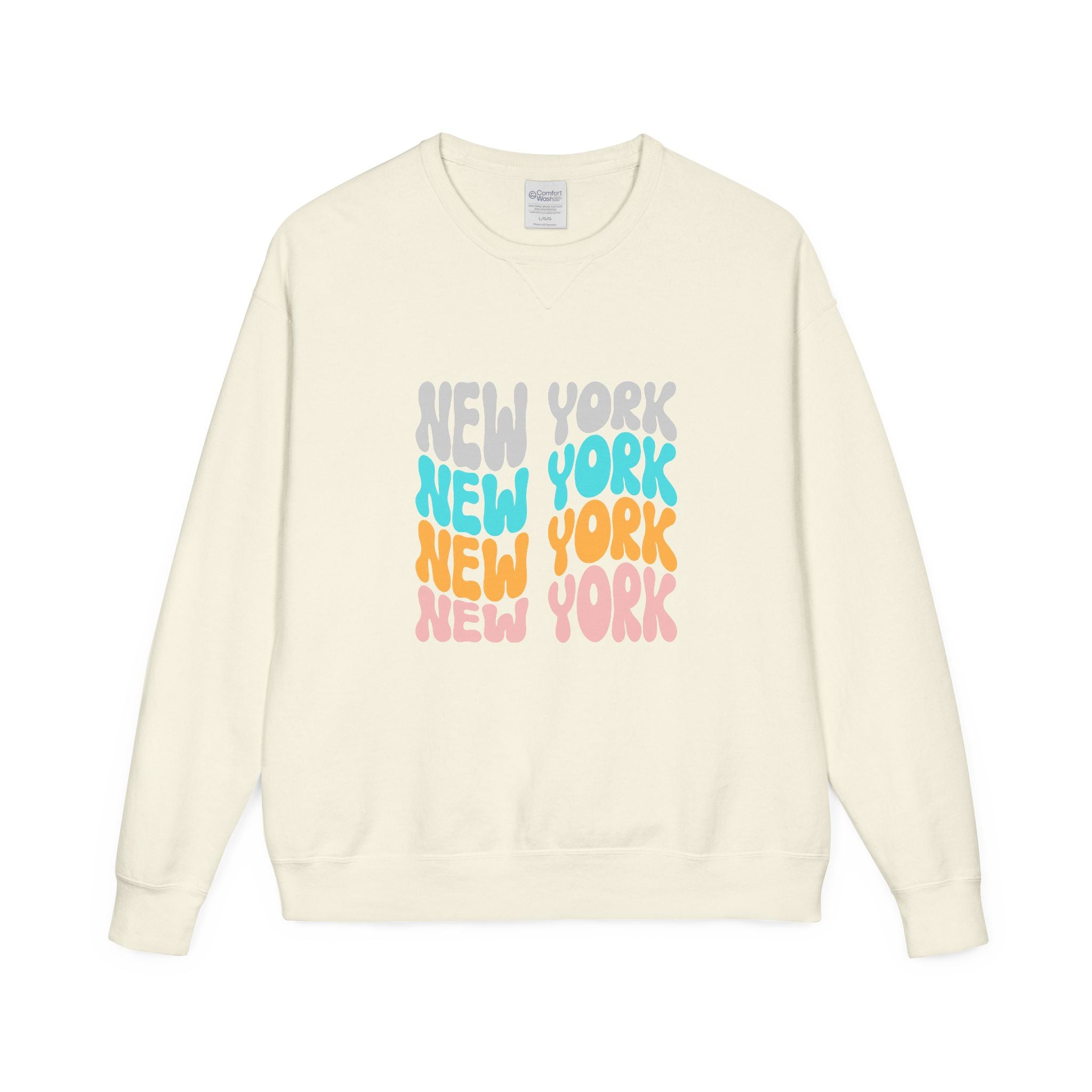 New York Retro Bubble Crewneck Sweatshirt