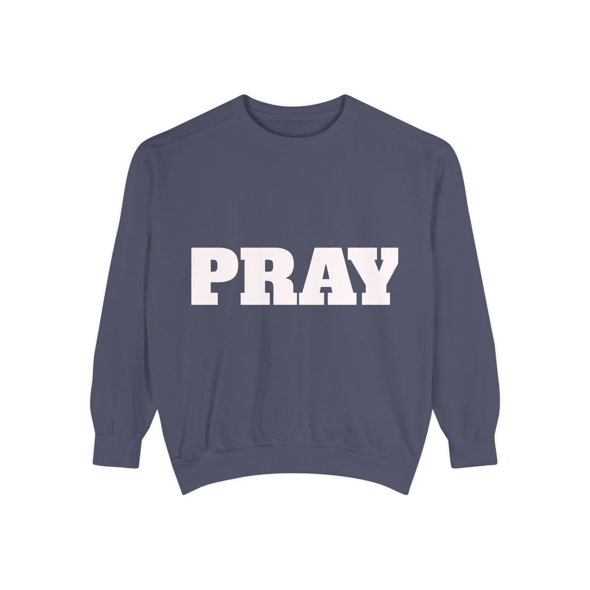 Pray Script Sweatshirt Inspirational Faith Prayer Pullover