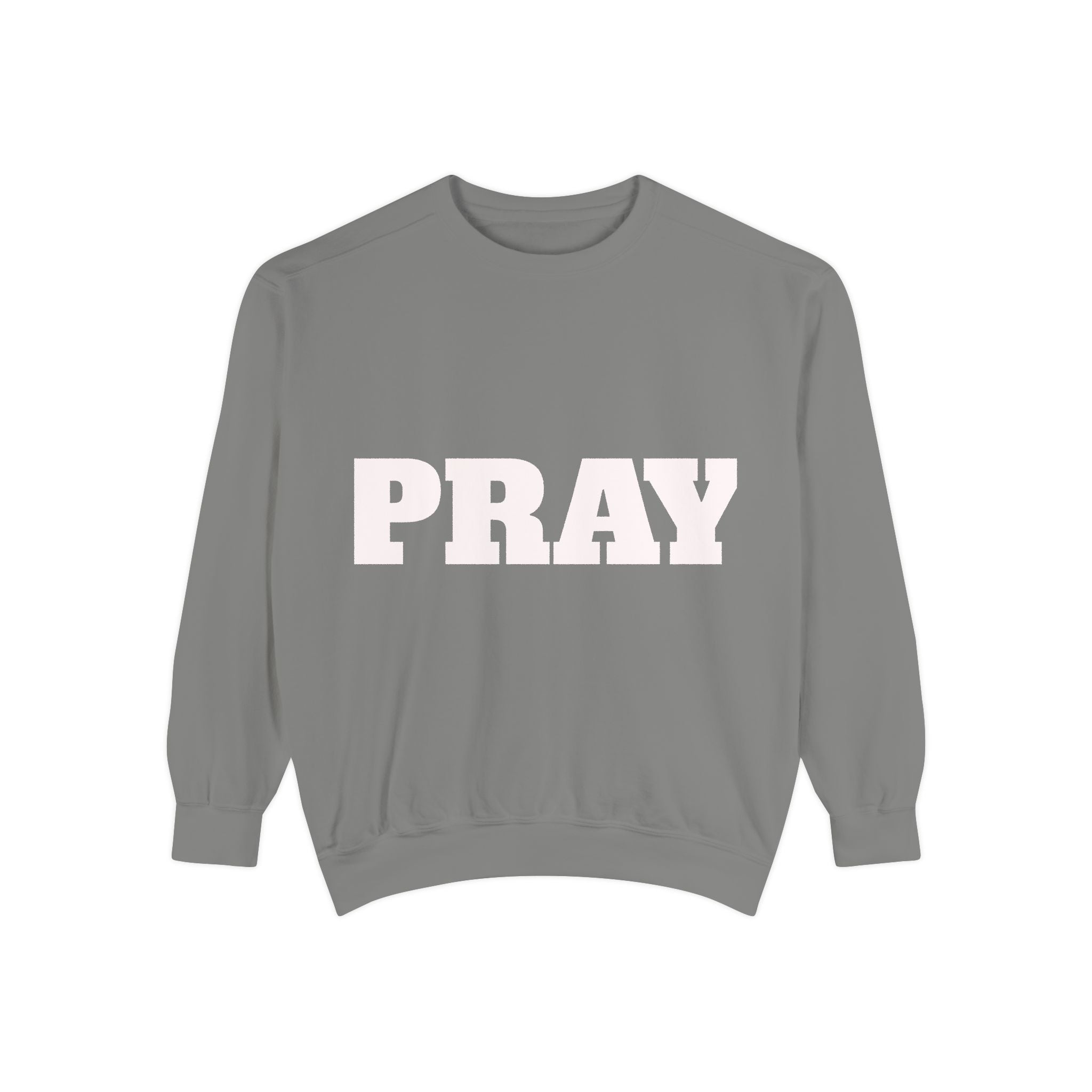 Pray Script Sweatshirt Inspirational Faith Prayer Pullover