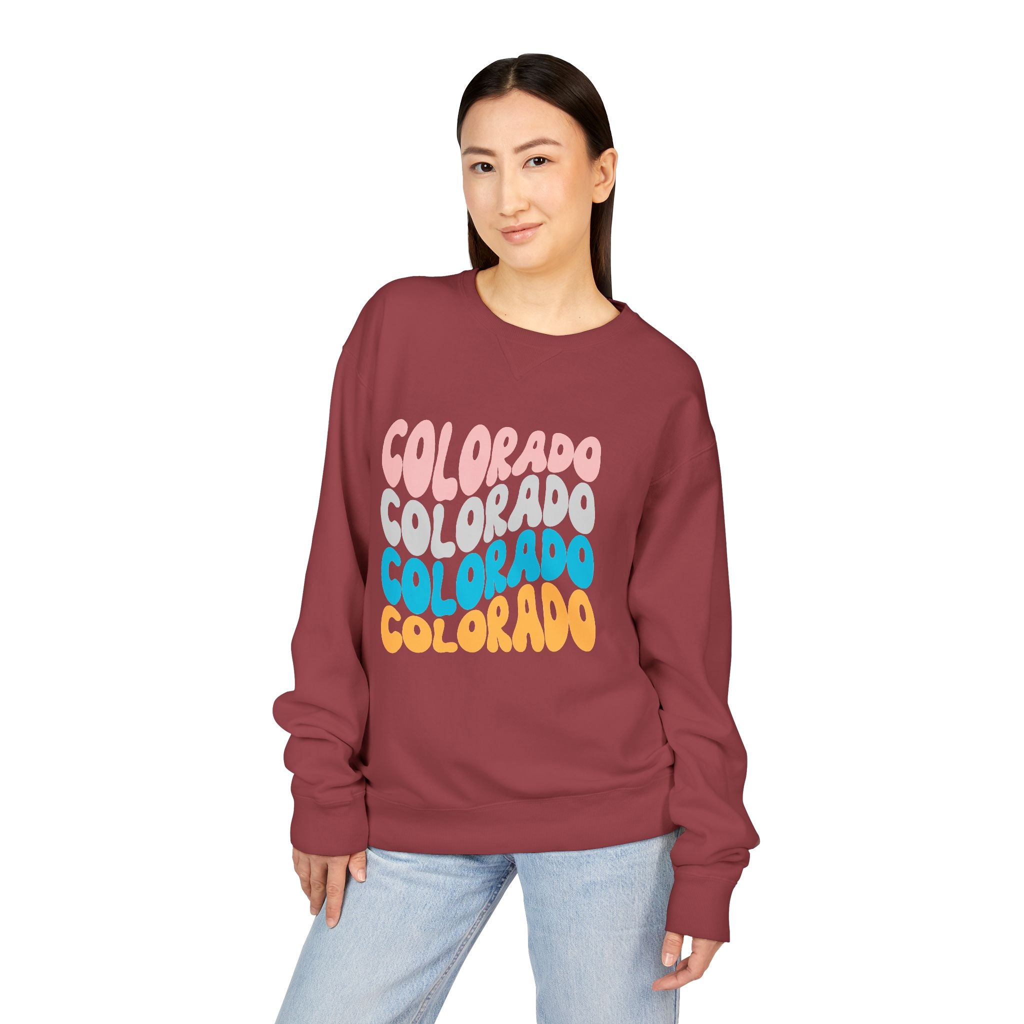 Colorado Retro Stack Crewneck Sweatshirt